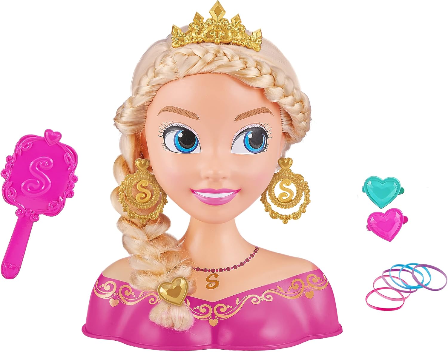 ZURU Sparkle Girlz Princess Hair Styling Head with Accessories 4