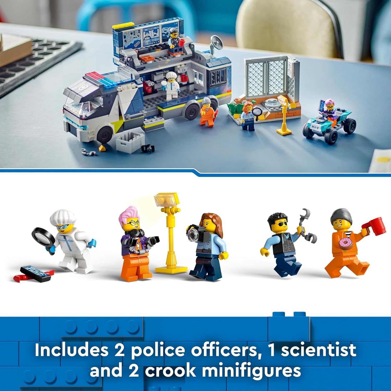 LEGO City Police Mobile Crime Lab Truck Toy Set - 674-Piece Building Kit for Kids 7+ 4