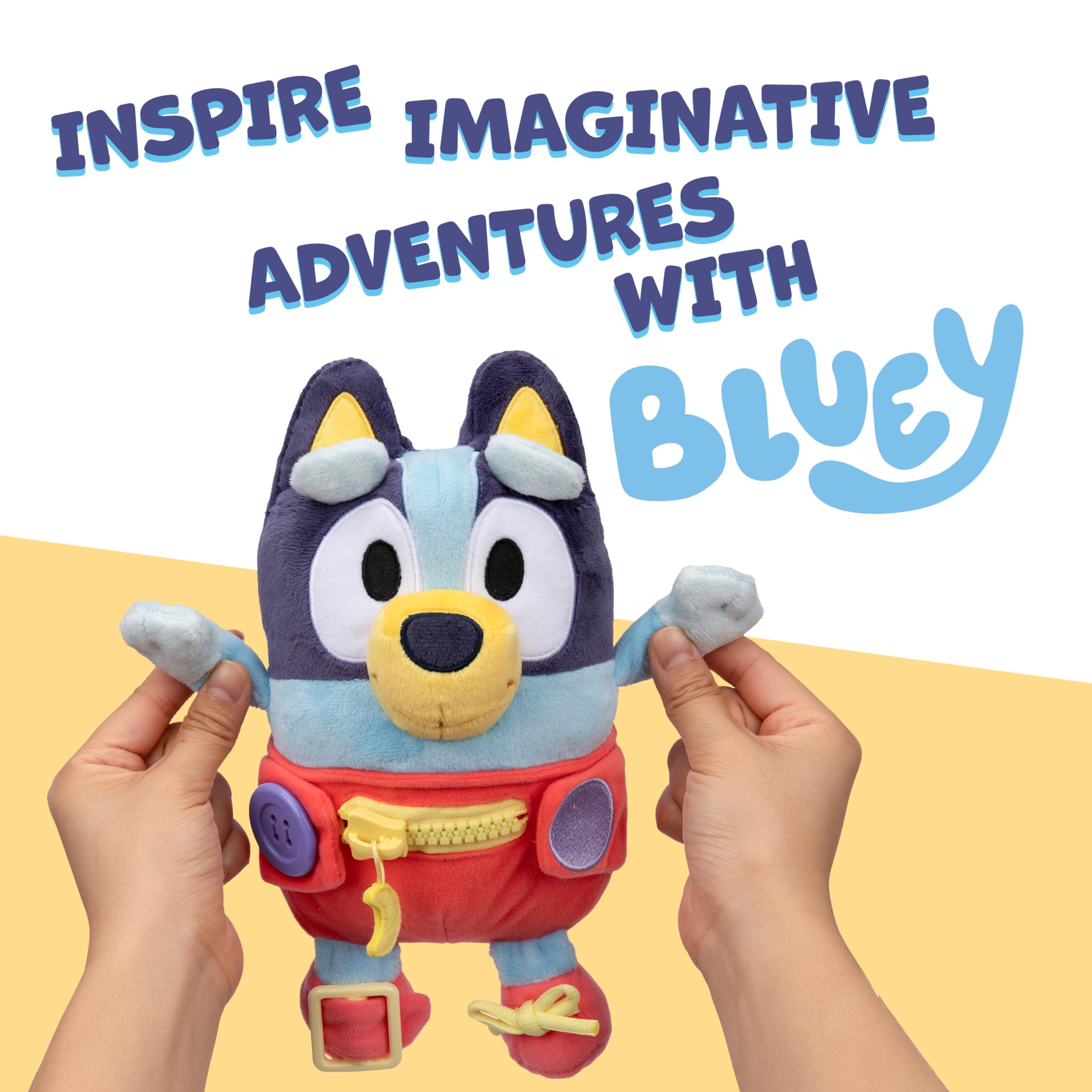 Bluey Dress & Play Baby - Fine Motor Skills Plush Toy for Toddlers 36 Months+ 6