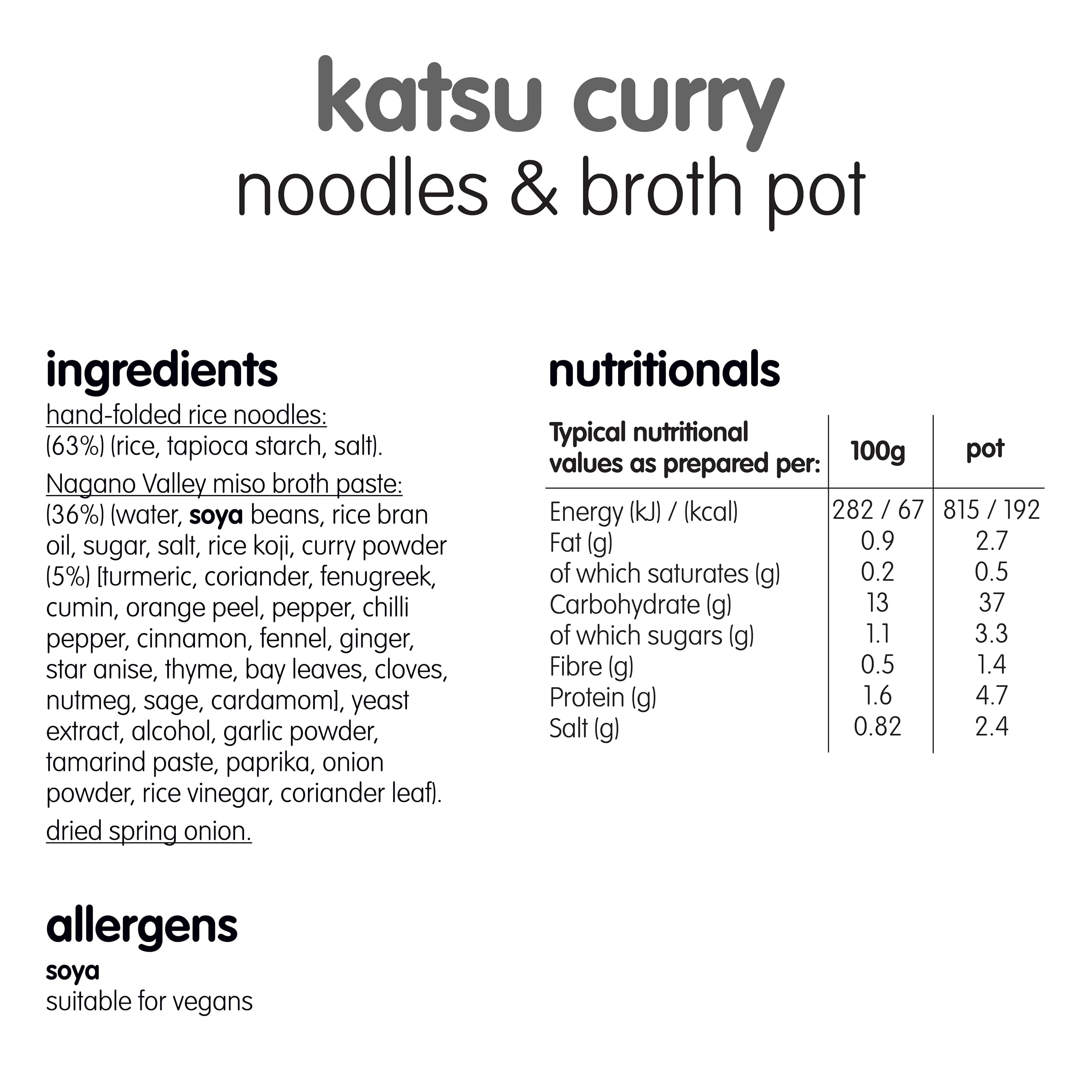 Itsu Katsu Curry Instantnudeln &amp; Brühe Topf 63 g - 6er-Pack | Glutenfrei | Vegan | Schnell zubereitete Mahlzeit 5