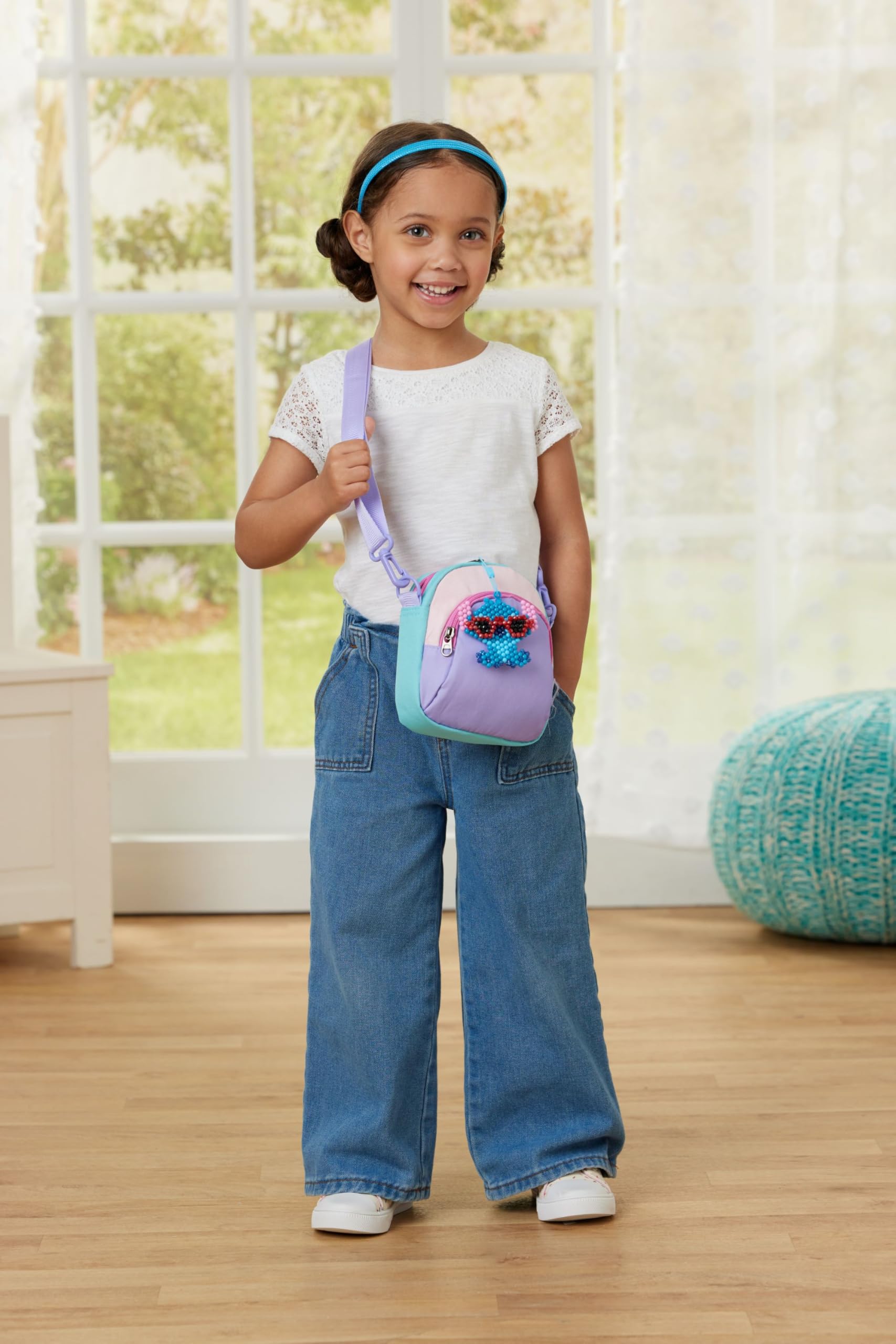 Aquabeads 35119 Stitch Keychain Craft Kit - Arts & Crafts Bead Set for Kids 4+ 6