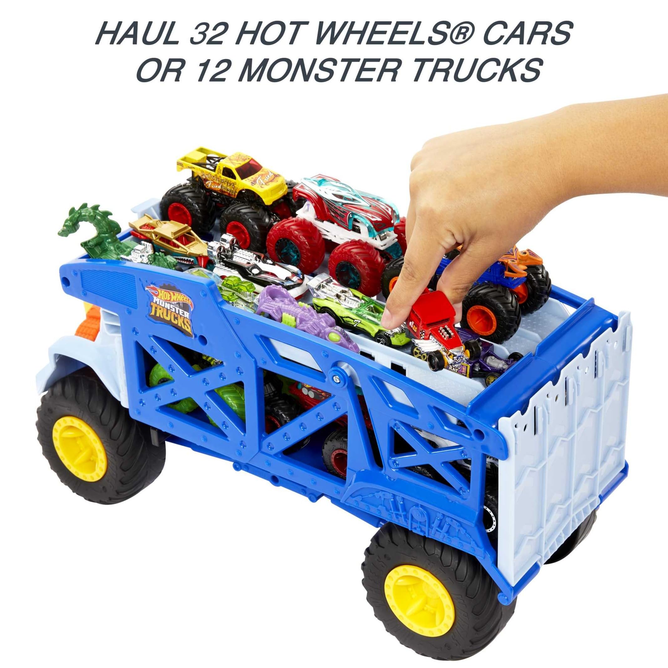 Hot Wheels Monster Trucks Monster Mover Rhino - Toy Car Hauler for Kids 3+ 7