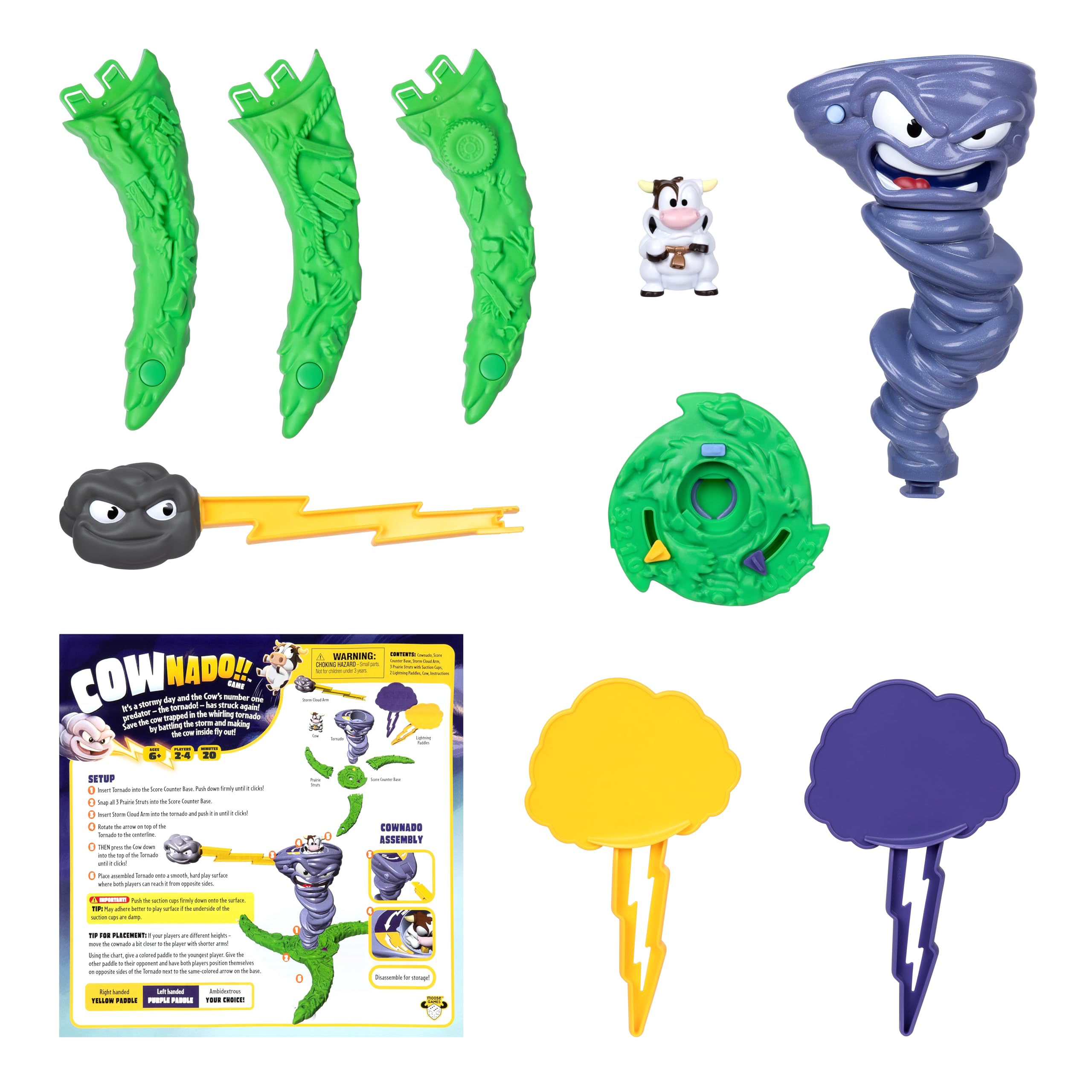 Moose Toys Cownado Tetherball-Style Table Game 6