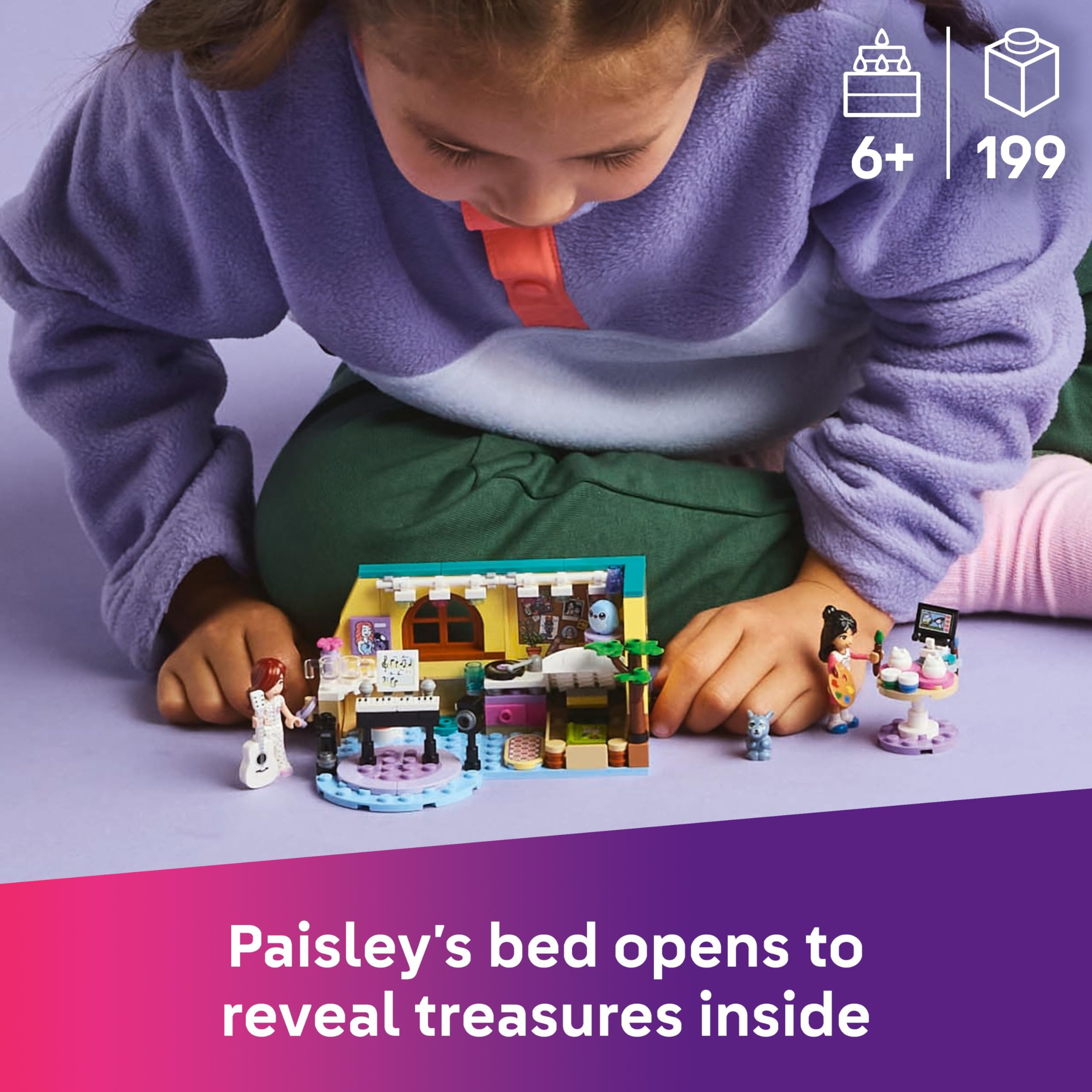 LEGO Friends Paisley’s Room Playset - Creative Building Toy for Kids 6+ 5