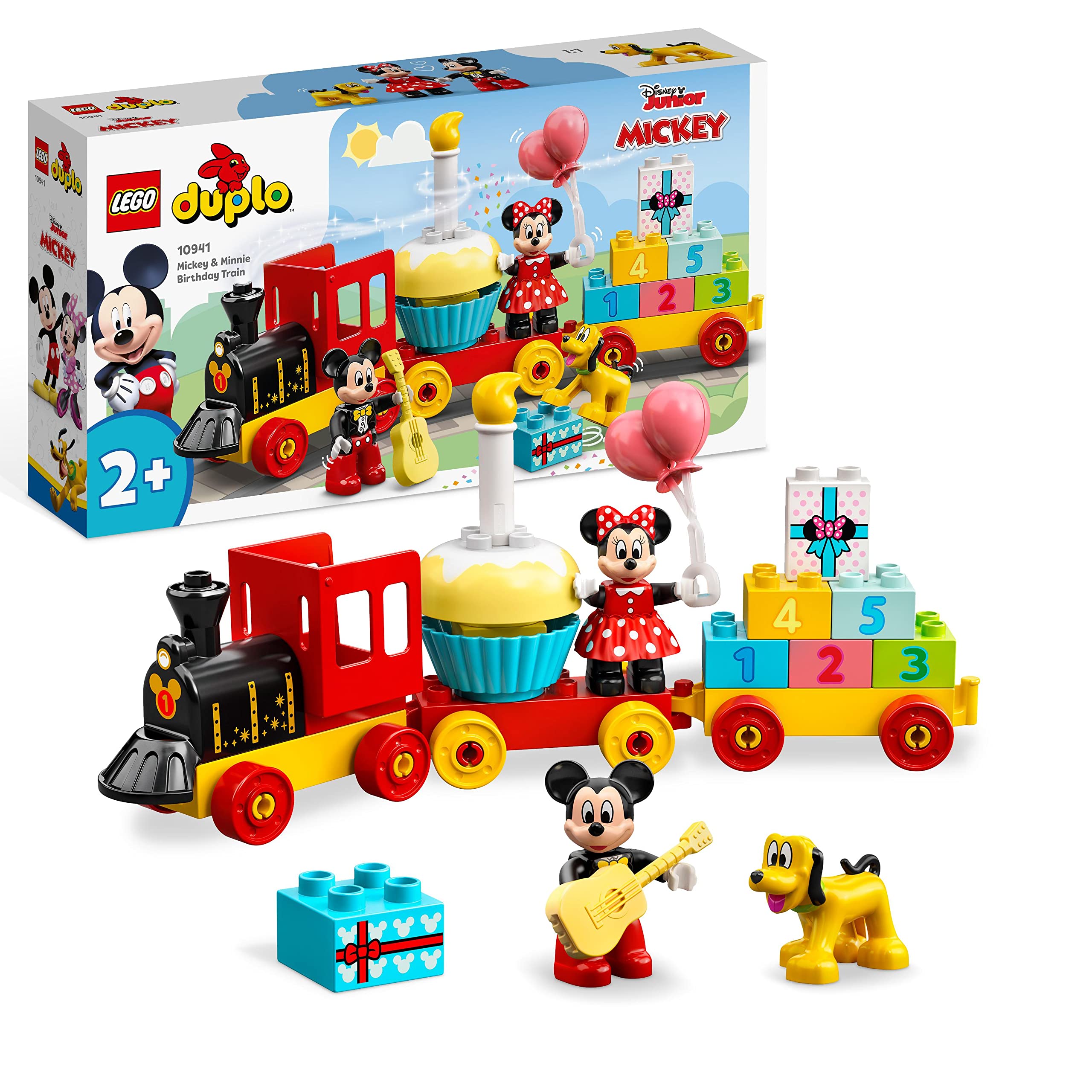 LEGO DUPLO Disney Mickey & Minnie Birthday Train Toy - Building Set for Toddlers 2+ 8