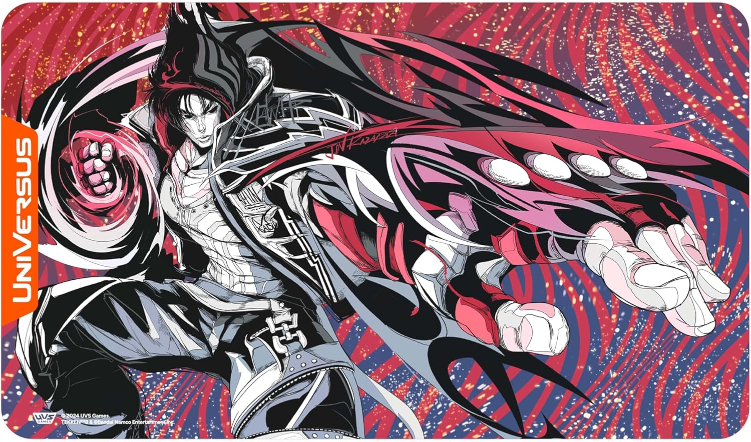 UniVersus Tekken 8 Jin Playmat - 24 x 14 Inch Neoprene Gaming Mat