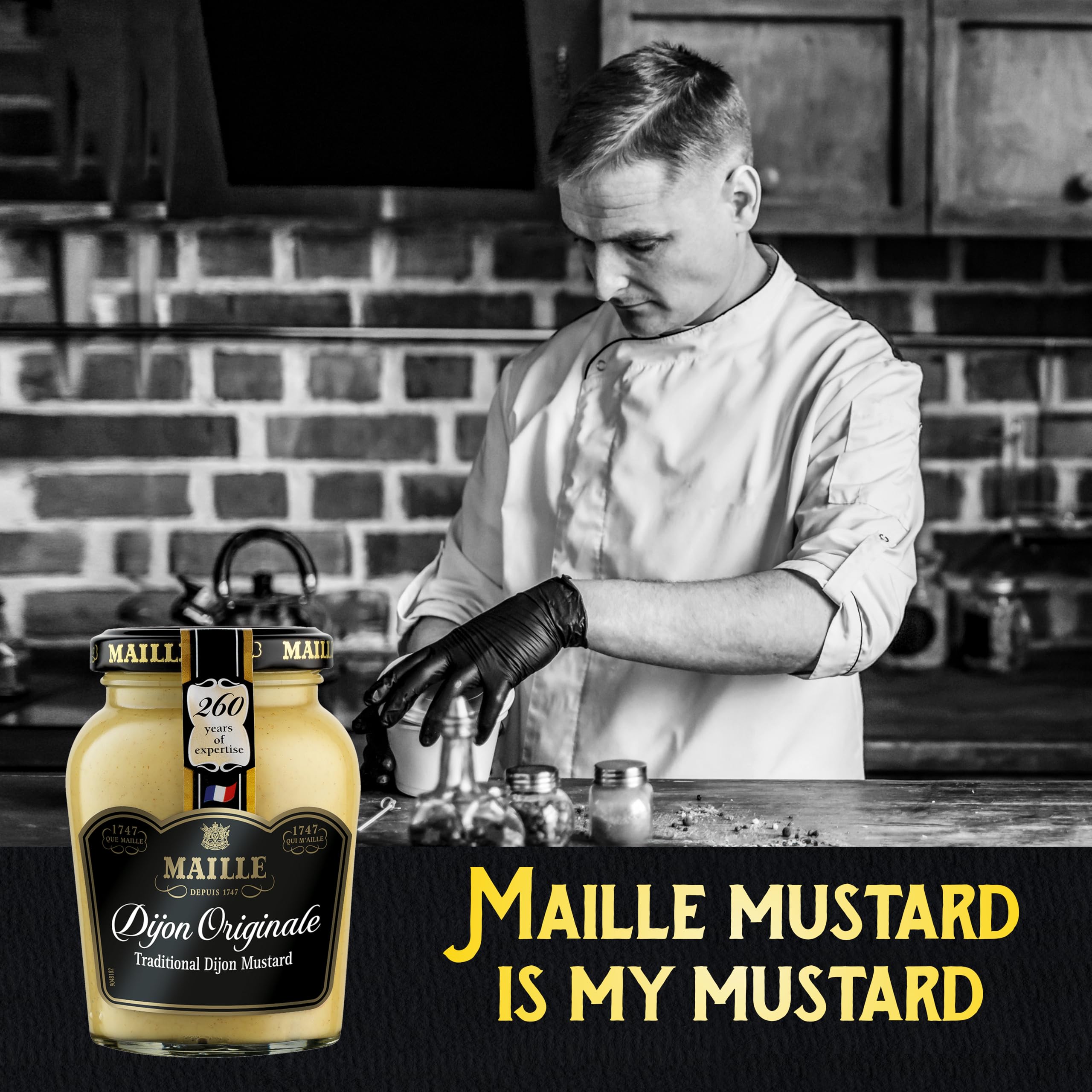 Maille Dijon Original Mustard since 1747 - Condiment for Salads, Chicken, Fish, and Sandwiches 3