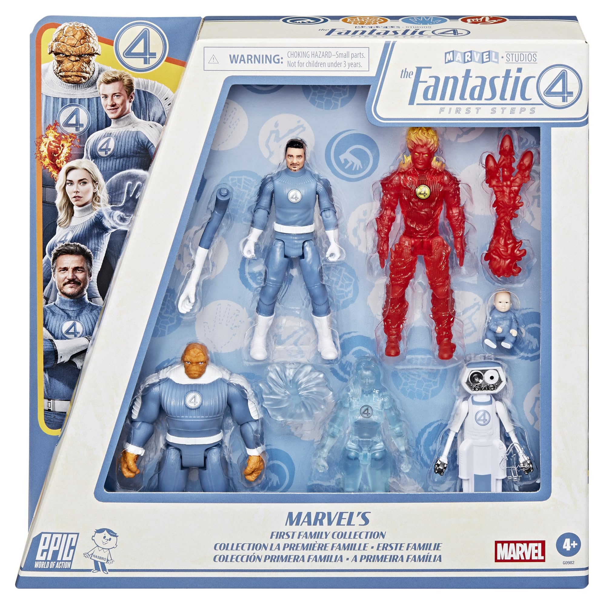 Marvel's First Family 6-Figure Action Set - Epic World of Action Collection for Kids 4+ 3