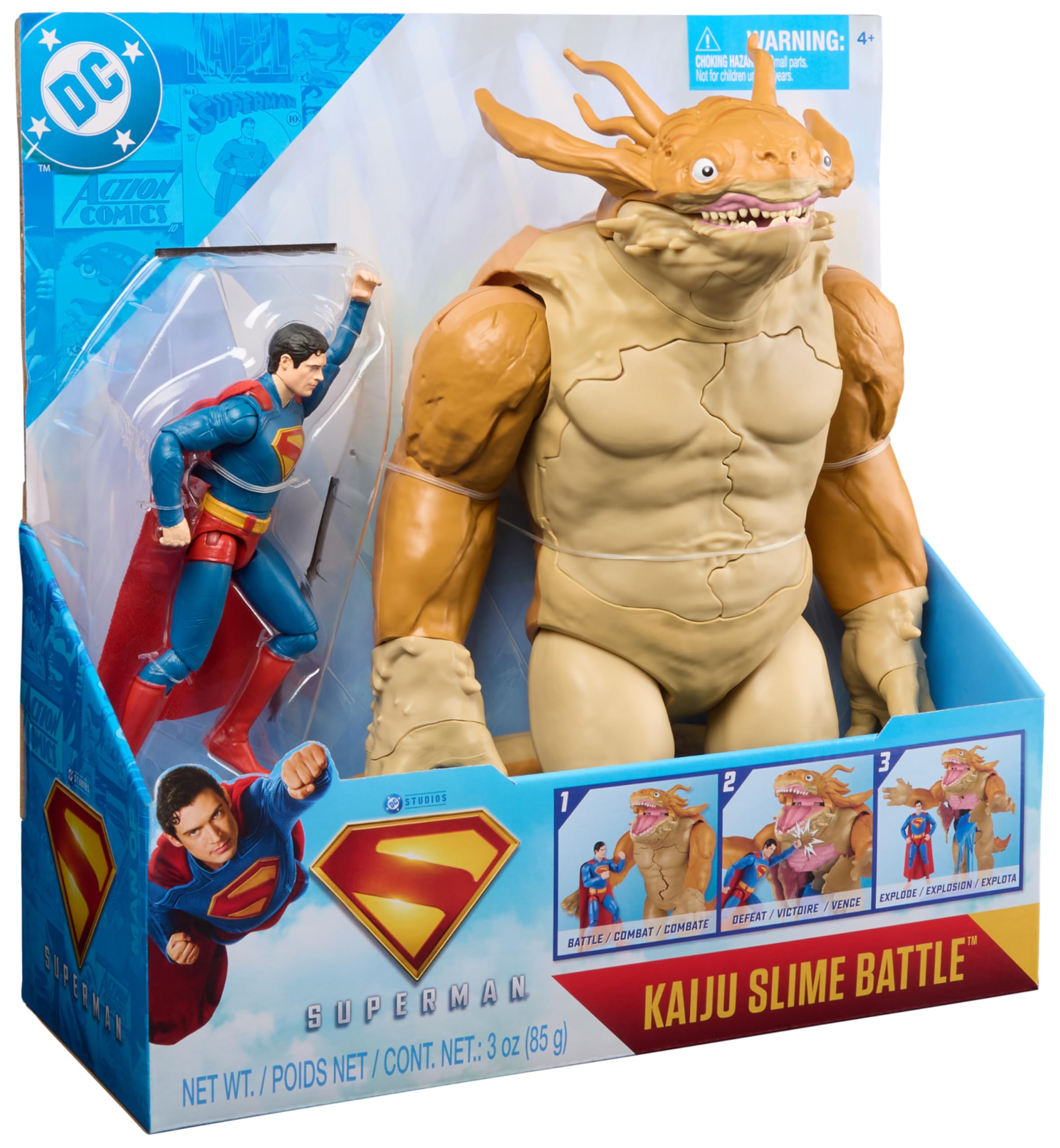 DC Comics Superman vs. Kaiju Slime Battle Action Figure Playset - 4+ Years 5