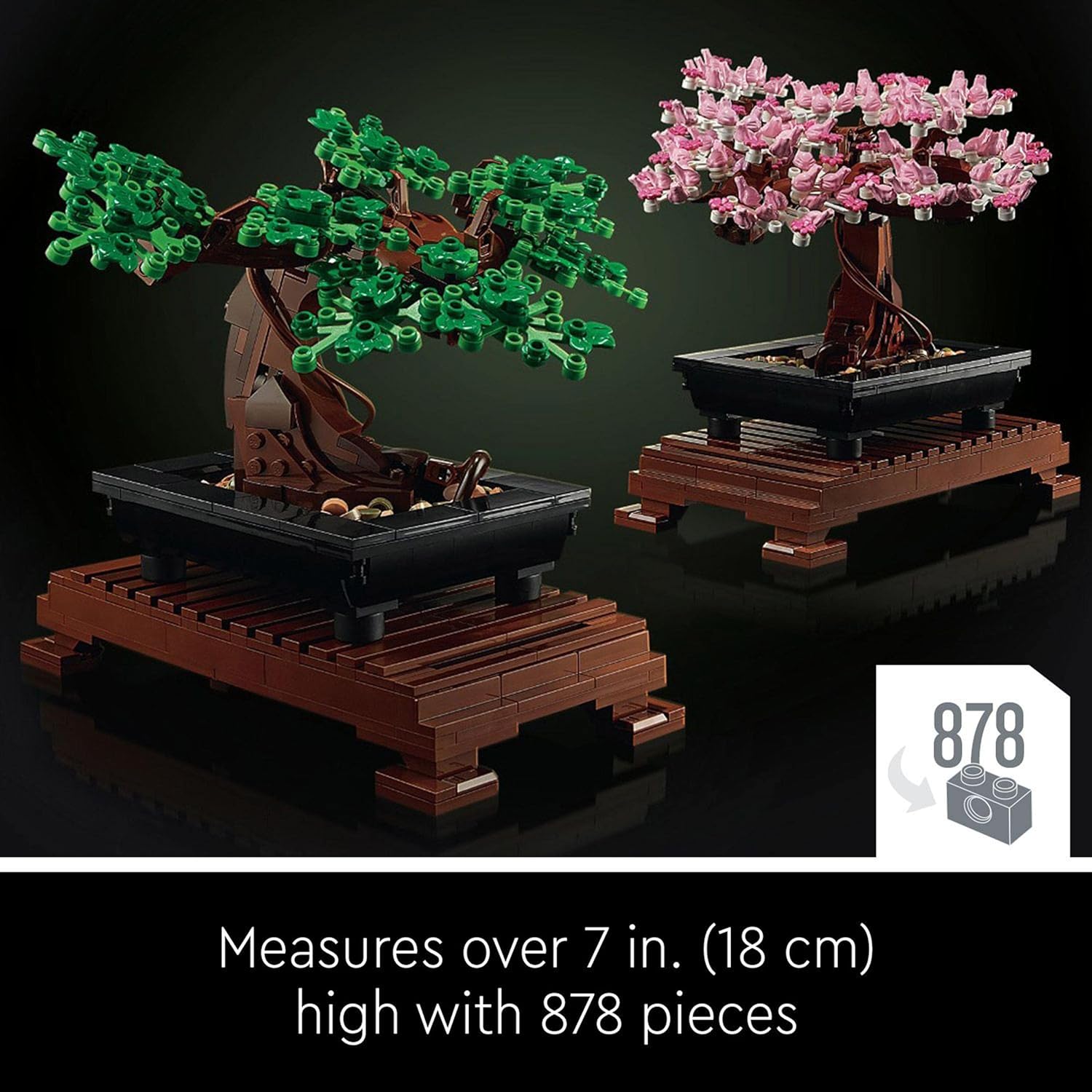 LEGO 10281 Icons Bonsai-Baum-Bauset – Kirschblüte und grüne Blätter für Erwachsene 6