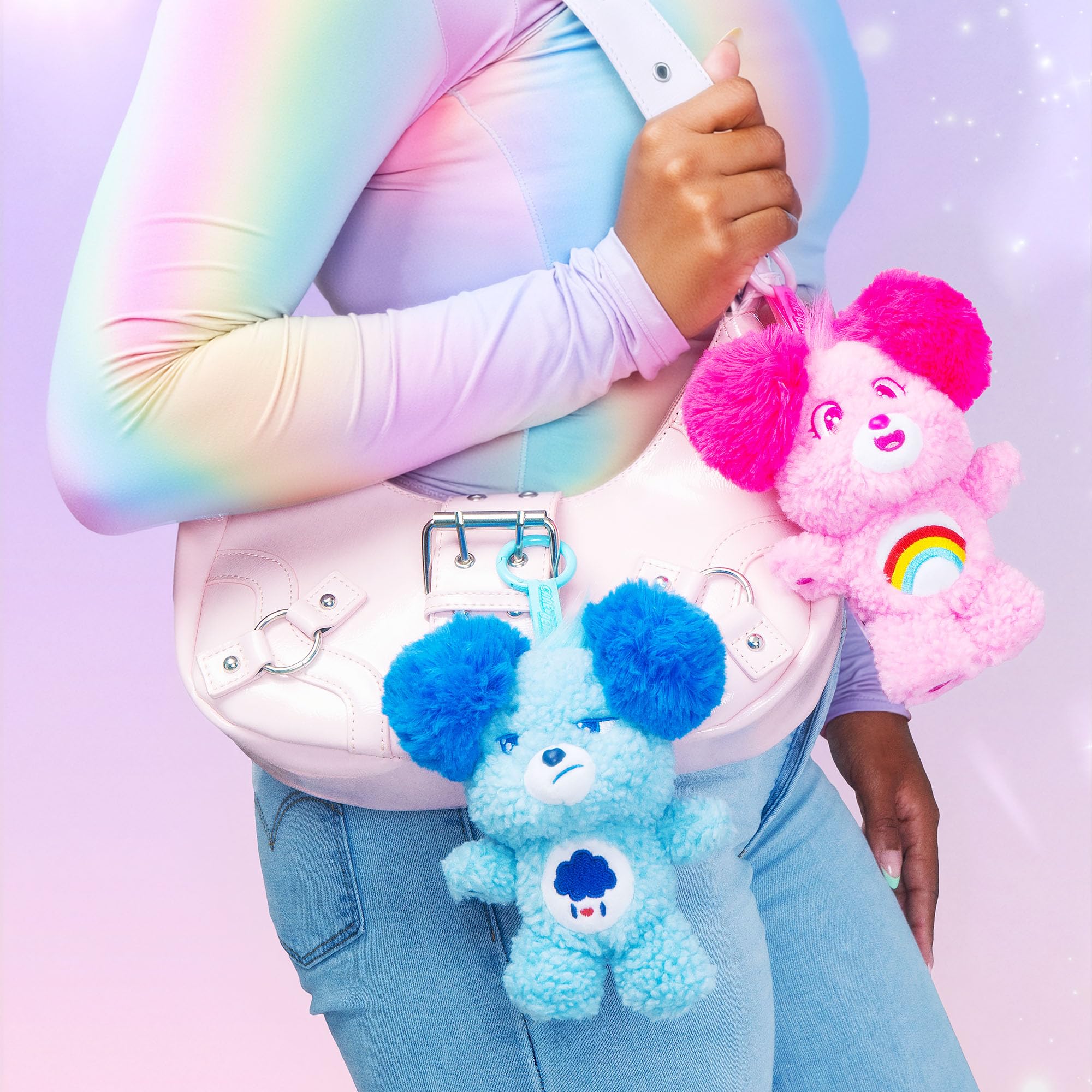 Basic Fun Care Bears Sugar Cuties 15cm Plush Clip-On Soft Toy | Surprise Collectible 3