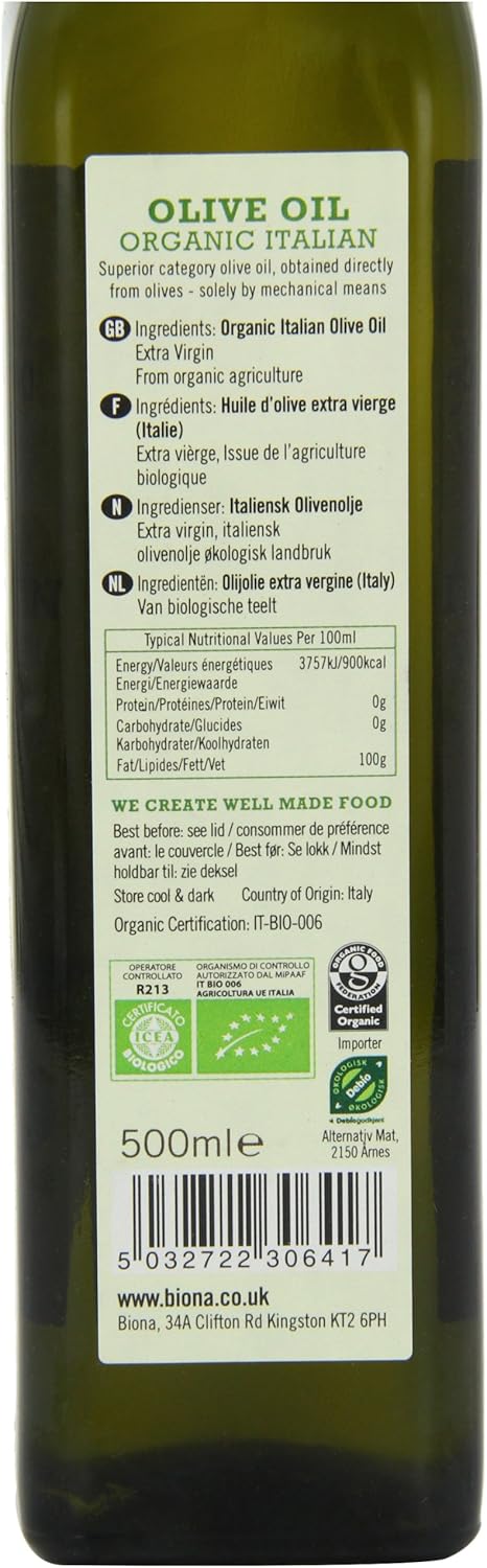Biona Bio-Olivenöl Extra Vergine Italienisch 500 ml 3