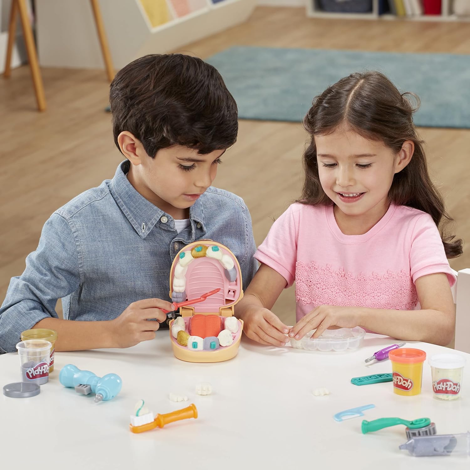 Play-Doh Drill 'n Fill Zahnarzt – Zahnarzt-Spielset für Kinder ab 3 Jahren 10