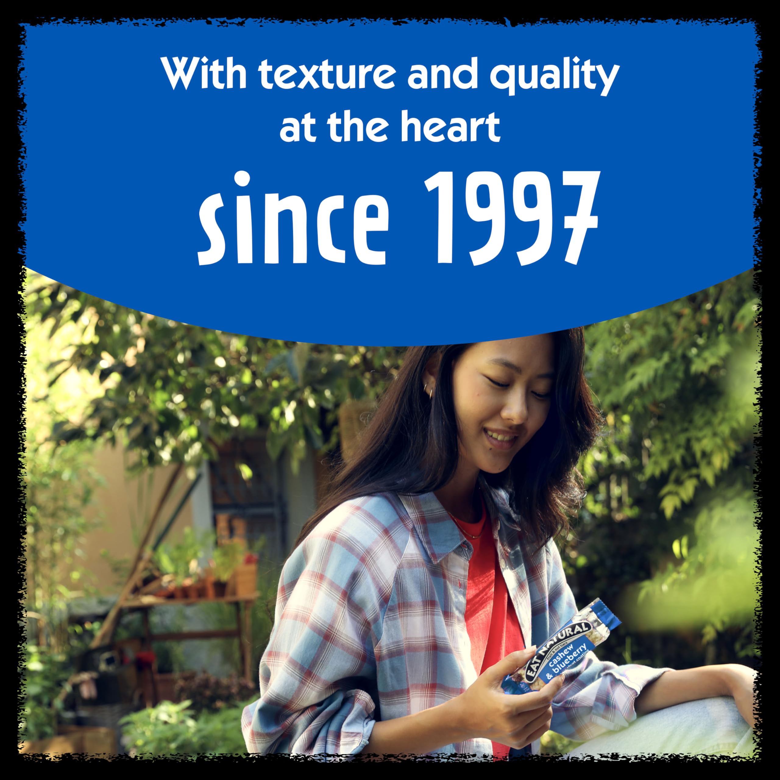 Eat Natural - Cashew &amp; Blaubeere mit Joghurtüberzug Frucht- &amp; Nussriegel (12 x 40 g) 7