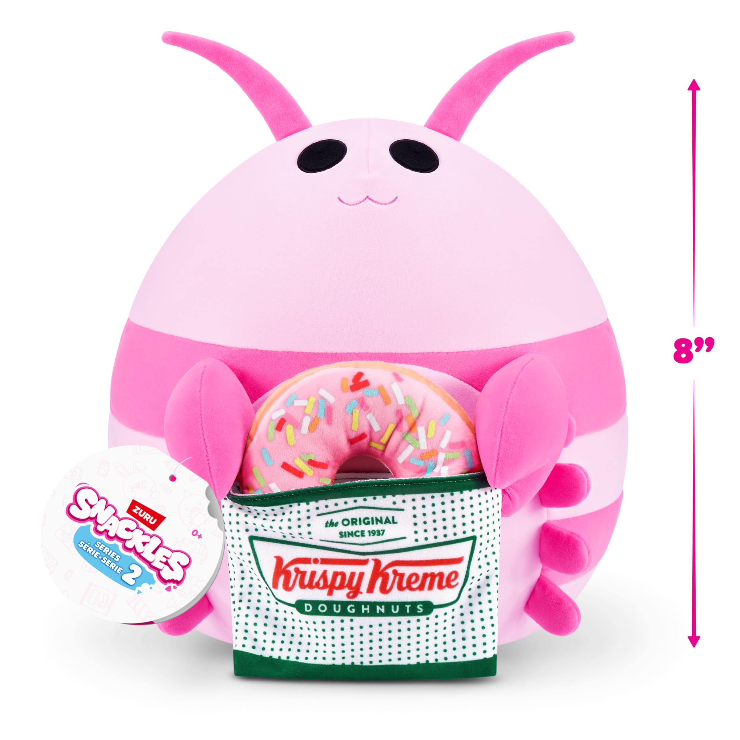 Snackles Series 2 Wave 2 - Shrimp Snack Swap Cuddly Squishy Plush, 20 cm