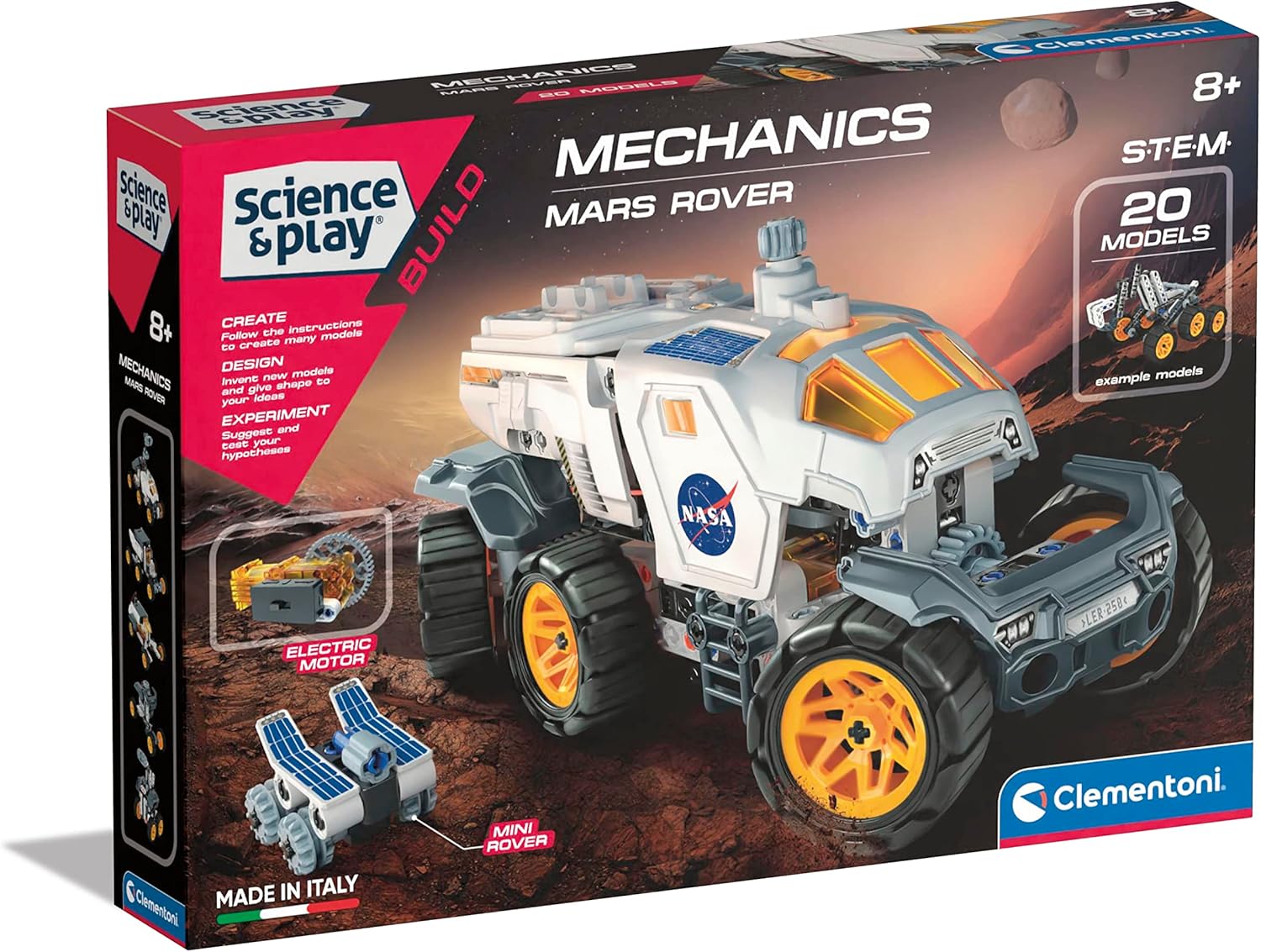 Clementoni NASA Rover Building Set - STEM Educational Toy for Ages 8+ 1