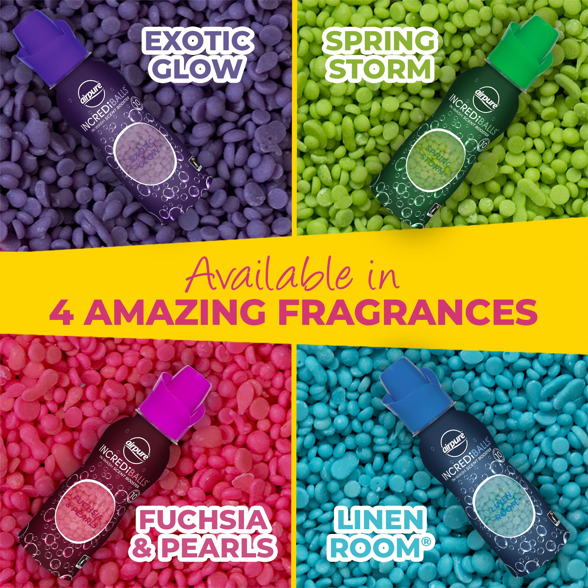 airpure INCREDiBALLS In-Wash Scent Booster Beads - Linen Scent | 10 Loads 5