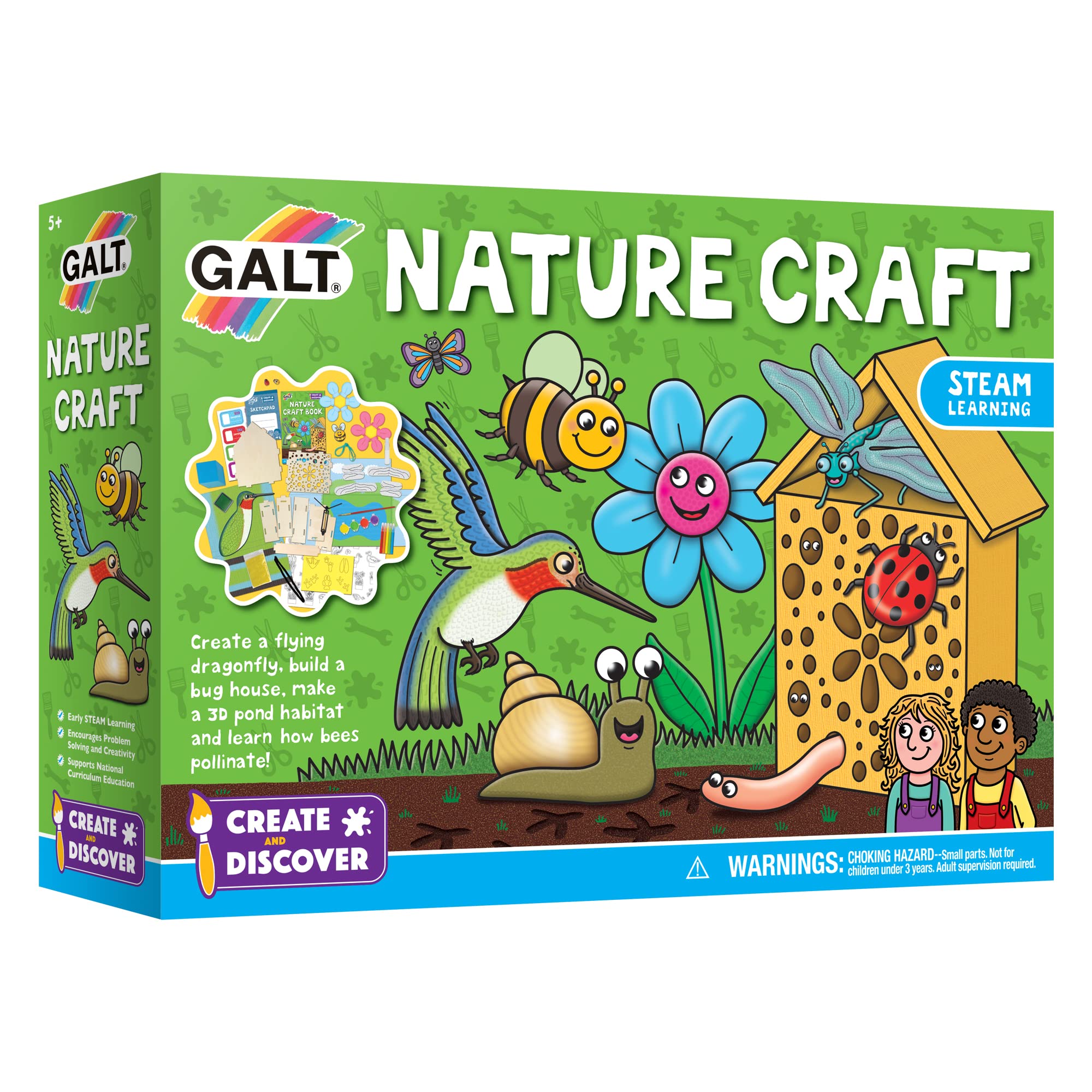 Galt Nature Craft Kit - 6 Nature Activities for Kids, Ages 5+
