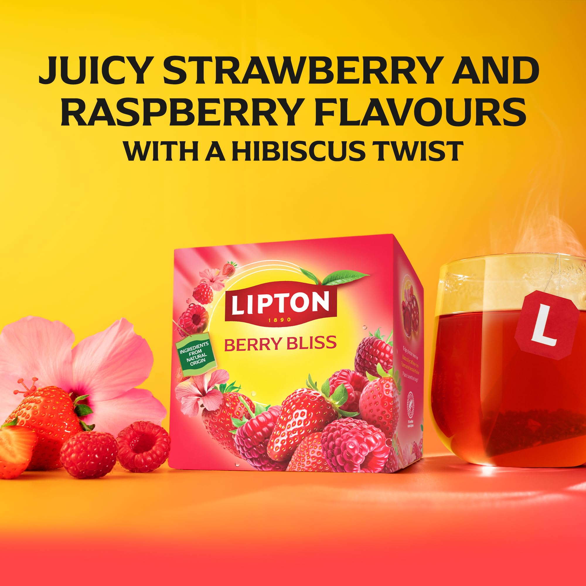 Lipton - Berry Bliss Fruit Infusion Herbal Tea Bags 10