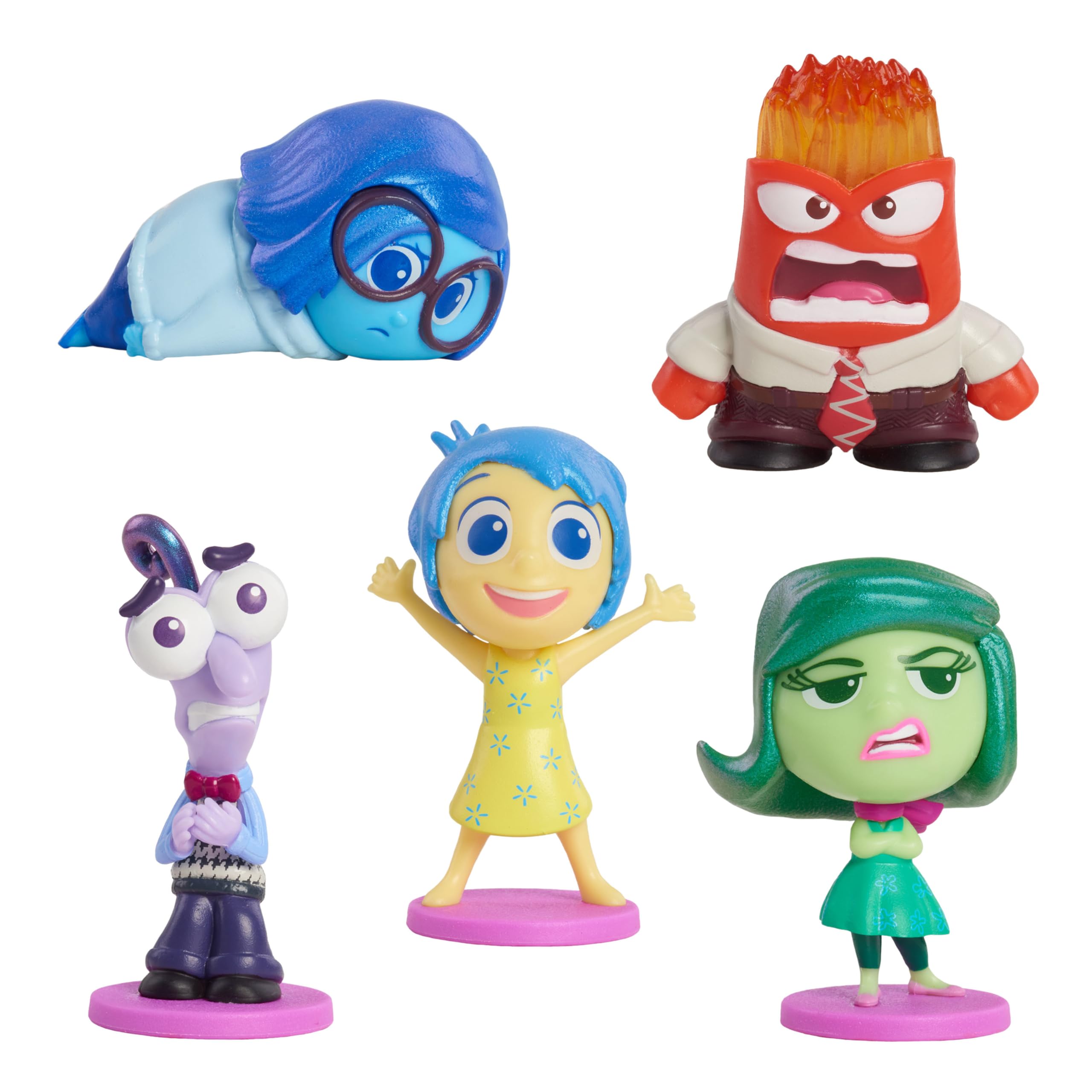 Inside Out 2 All the Feels Figure Set - 5 Mini Emotion Figures for Kids 3+ 6