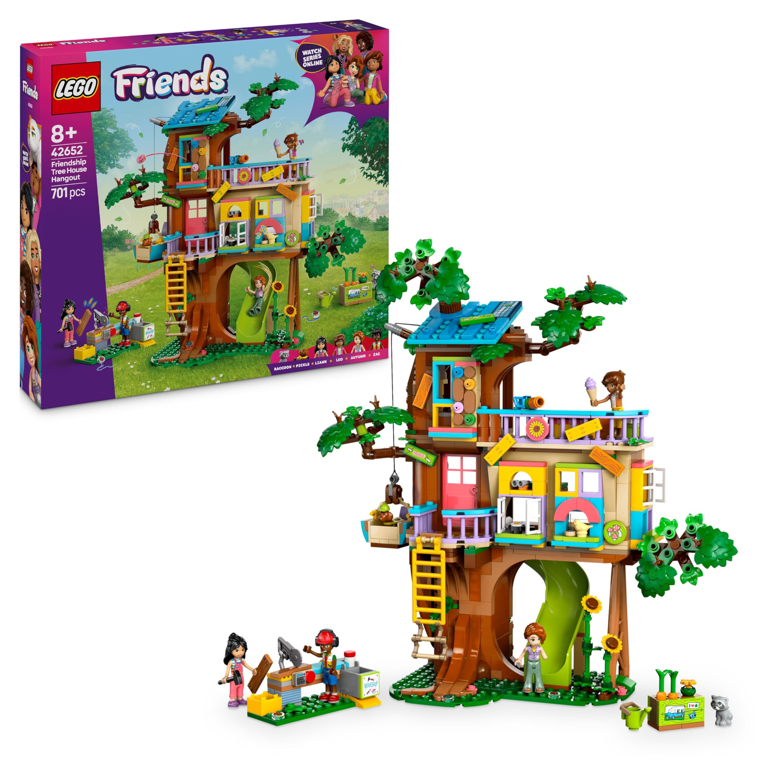 LEGO Friends Friendship Tree House Hangout Set - Building Playset for 8+ Year Olds