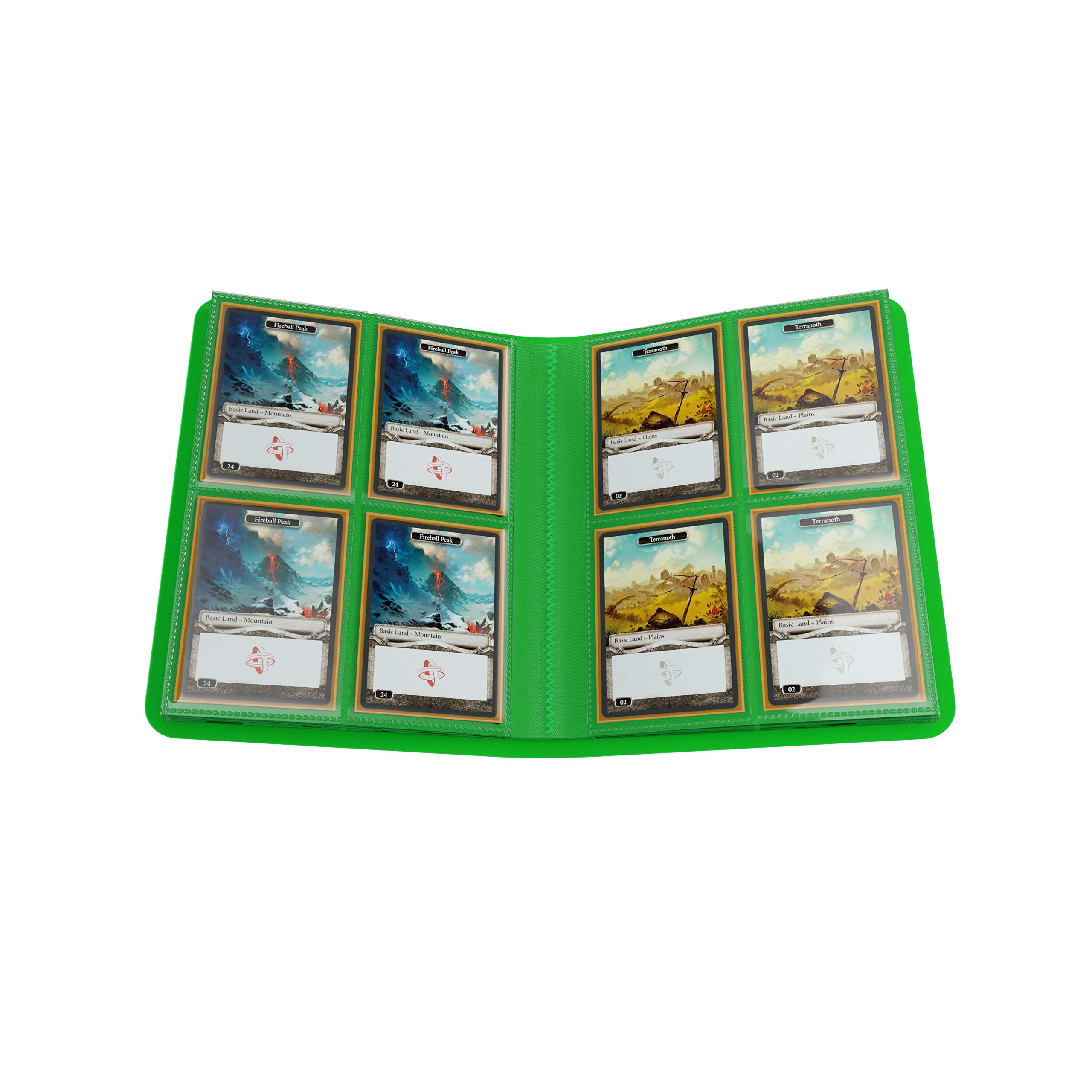 Gamegenic Casual Album 8-Pocket Green | Holds 160 Sleeved Cards | Side-Loading Pockets 5