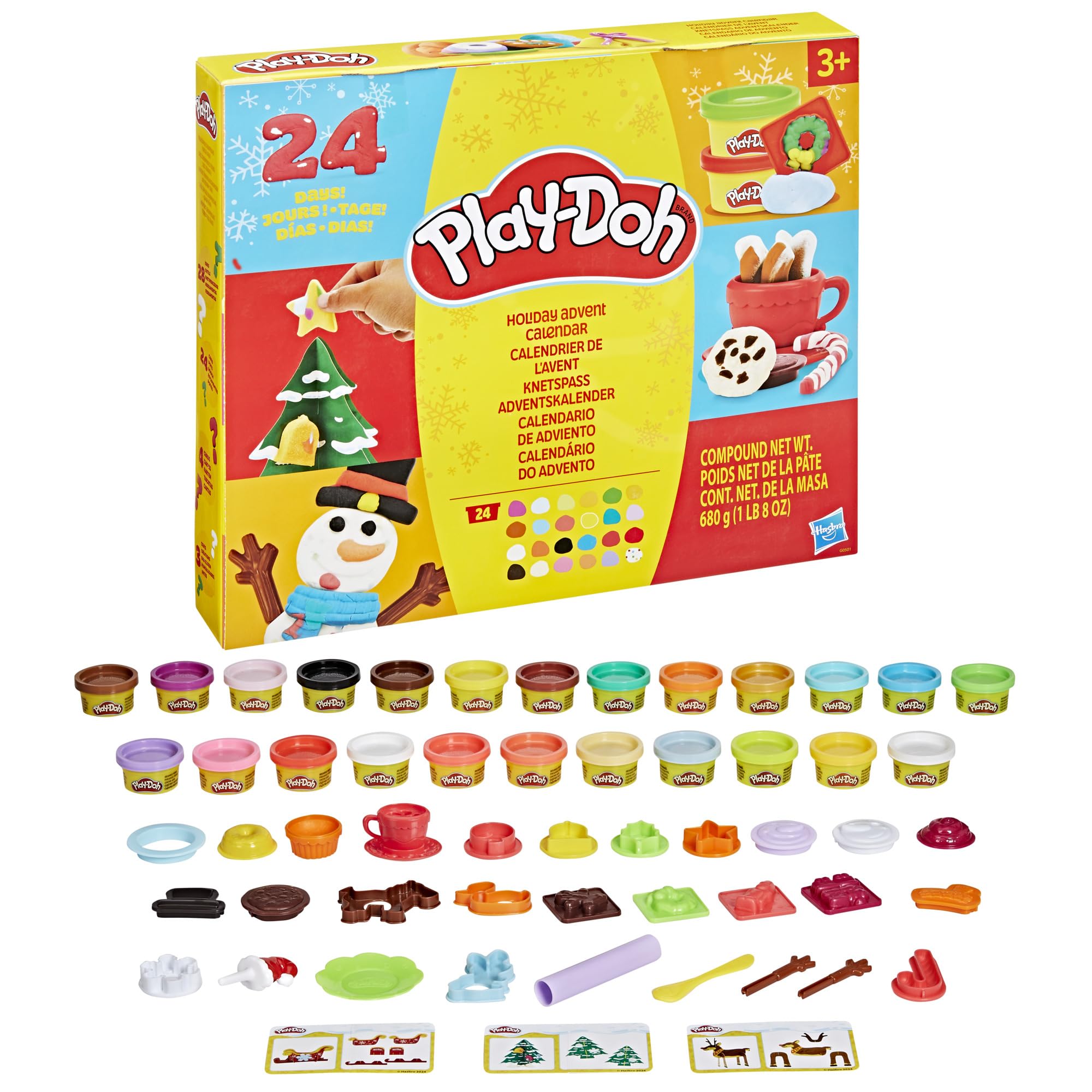 Play-Doh Holiday Advent Calendar - 24 Days of Creative Play for Kids 3+