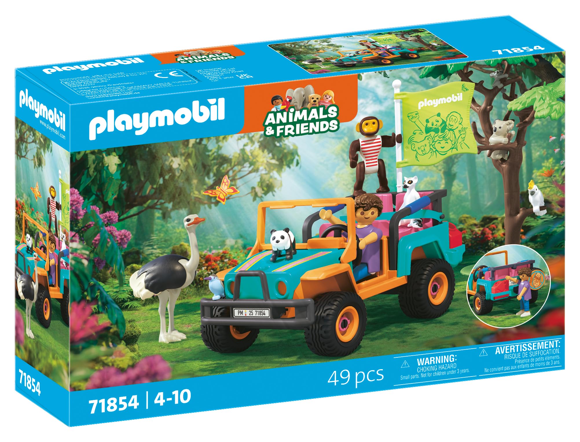 Playmobil Animals & Friends Colorful Off-Road Vehicle | Ages 4+ | Model 71854