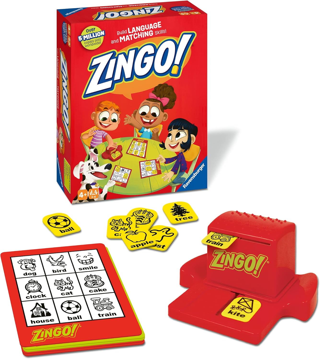 Ravensburger Zingo Bingo Game - Educational Board Game for Kids Age 4 and Up