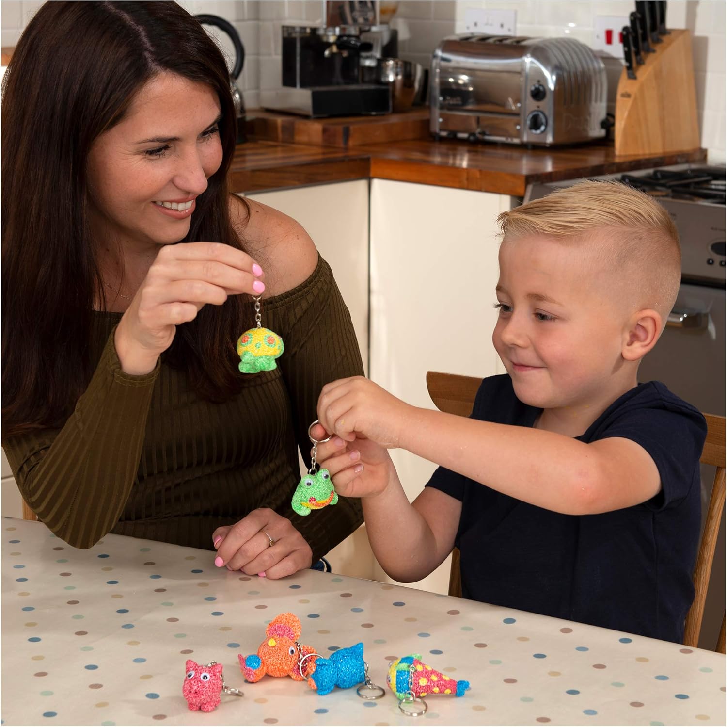 Galt Beady Keyrings Craft Kit - Make 6 Fun Animal Keyrings, Ages 6+ 4