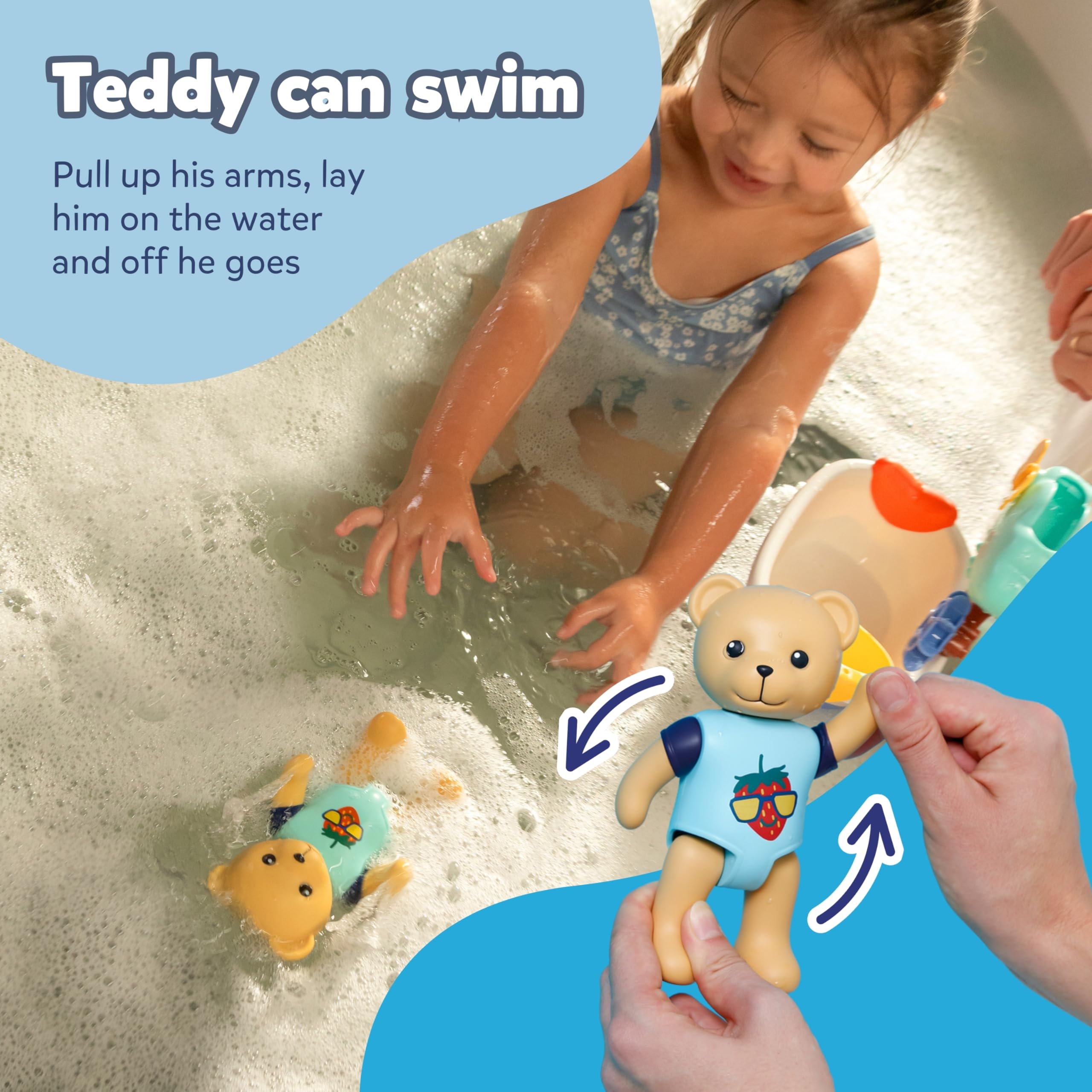 BABY born Splish Splash Tub with Teddy - Interactive Bath Time Playset for Toddlers 18 Months+ 6