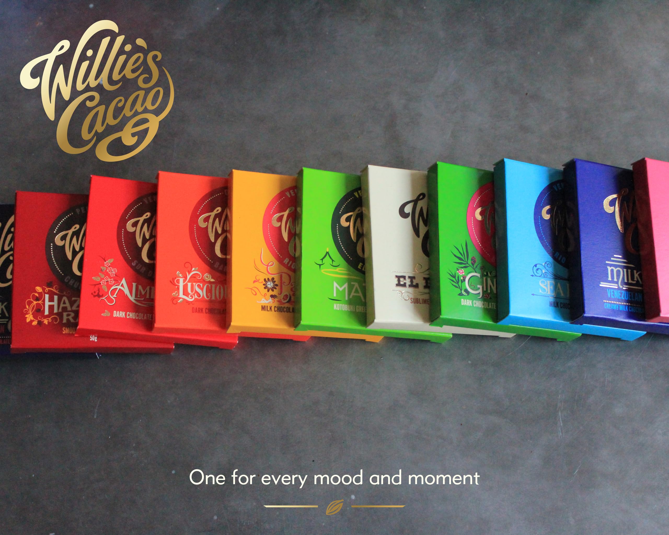 Willie's Cacao Bar - Sea Kissed Almond - Milk Chocolate with Roasted Almonds and Cornish Salt - 50g 8