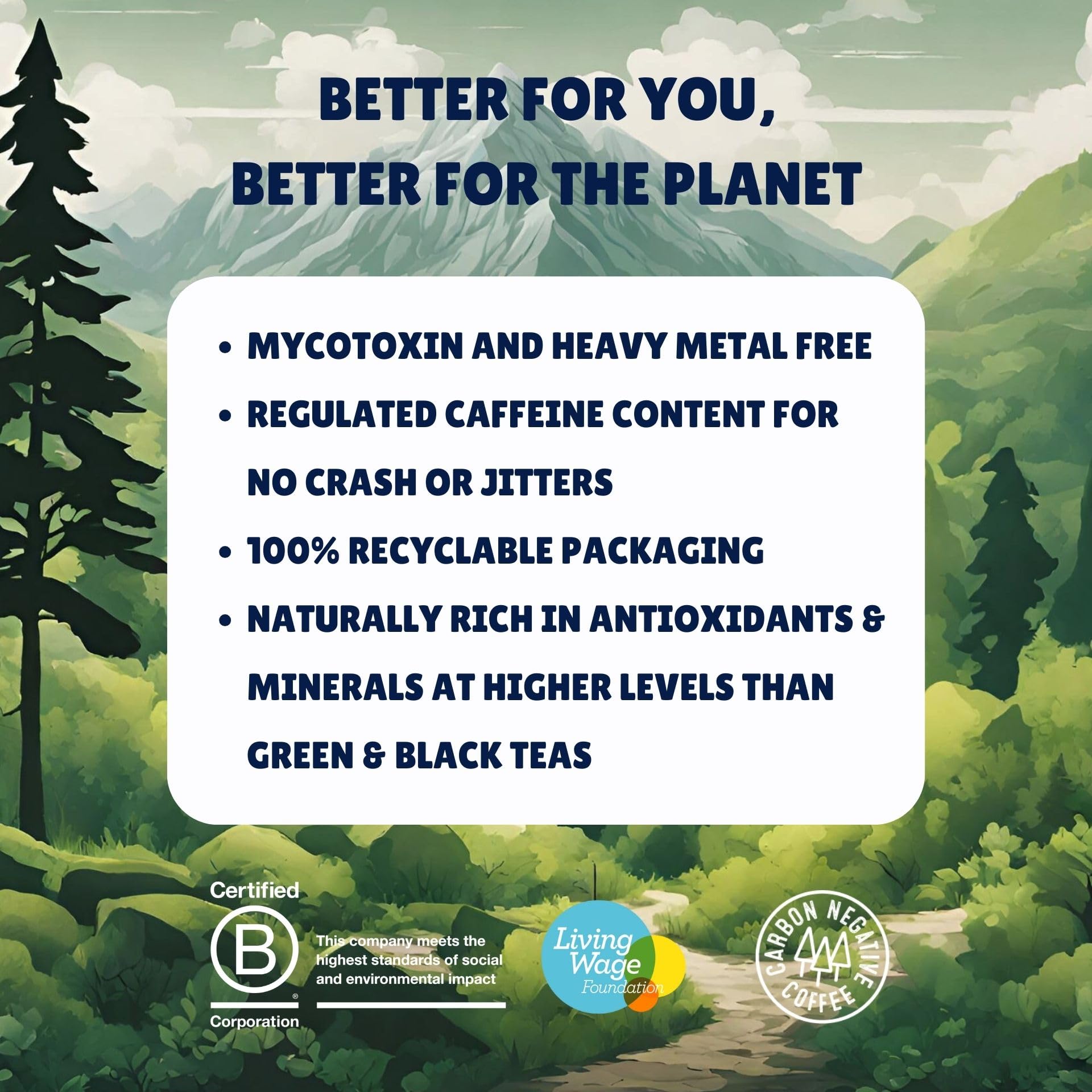 TrueStart Kaffeebeutel, Super Blend Strong – 25 lose Beutel, Mykotoxinfrei, Reich an Antioxidantien, Glutenfrei, Einzeln verpackter und wiederverschließbarer Beutel 7