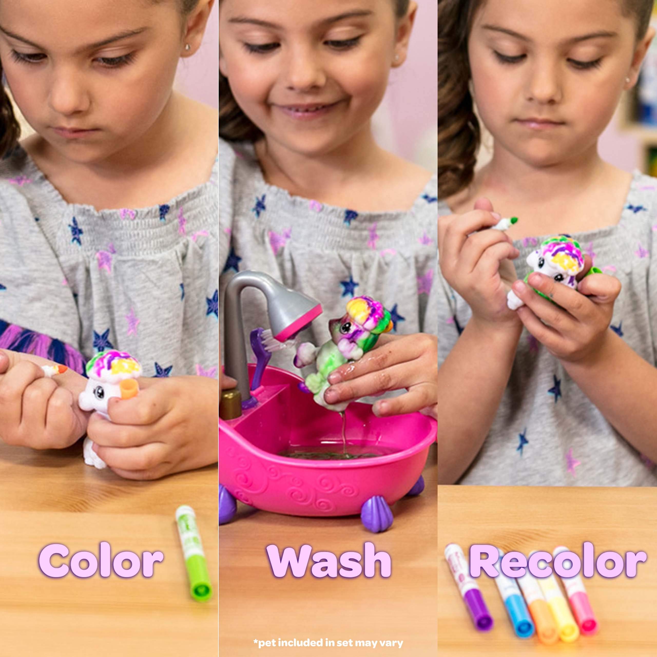 Crayola Washimals Little Animals to Colour - Reusable 3D Coloring Playset for Ages 3+ 10