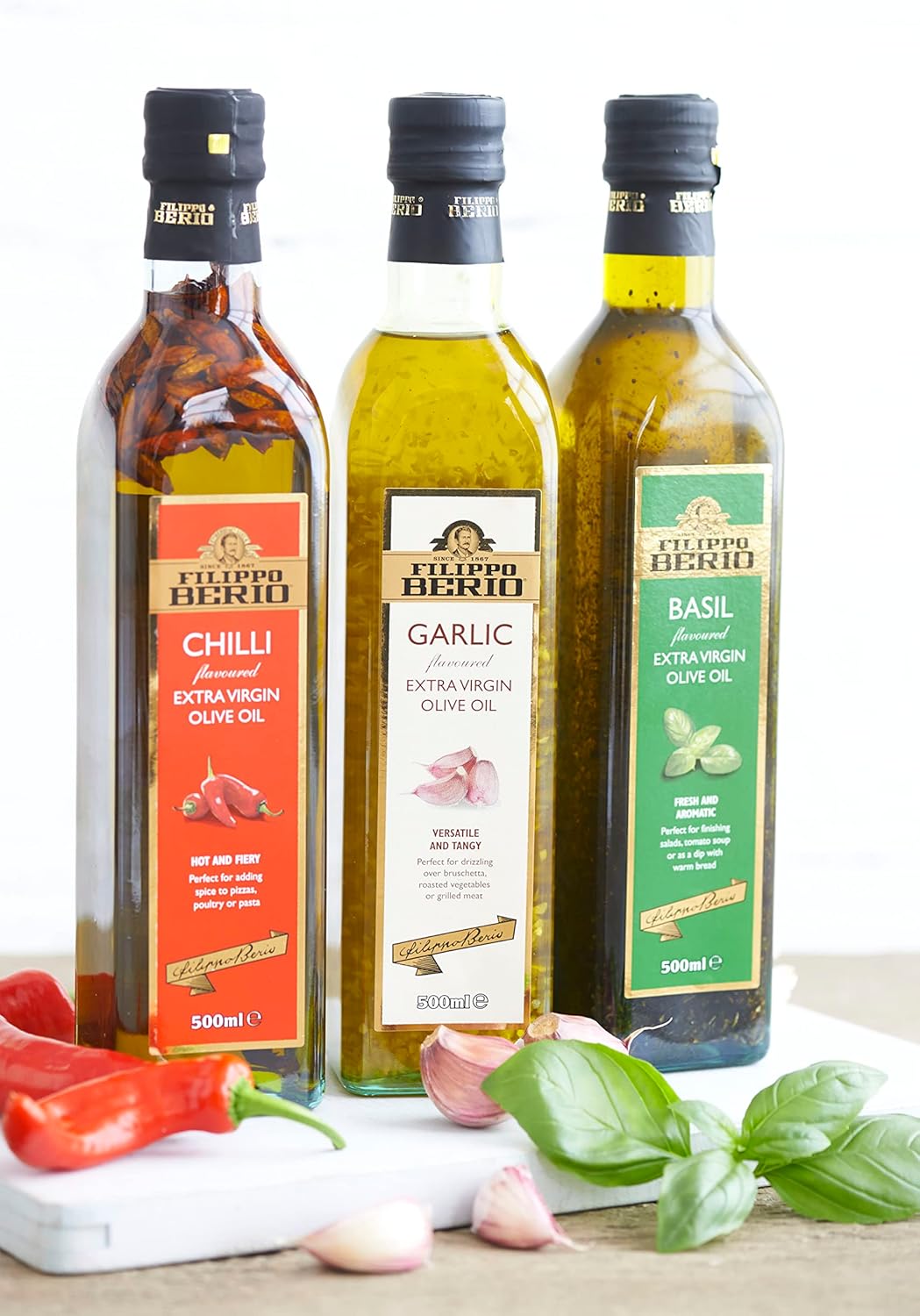 Filippo Berio Chilli Flavoured Extra Virgin Olive Oil 250 ml 4