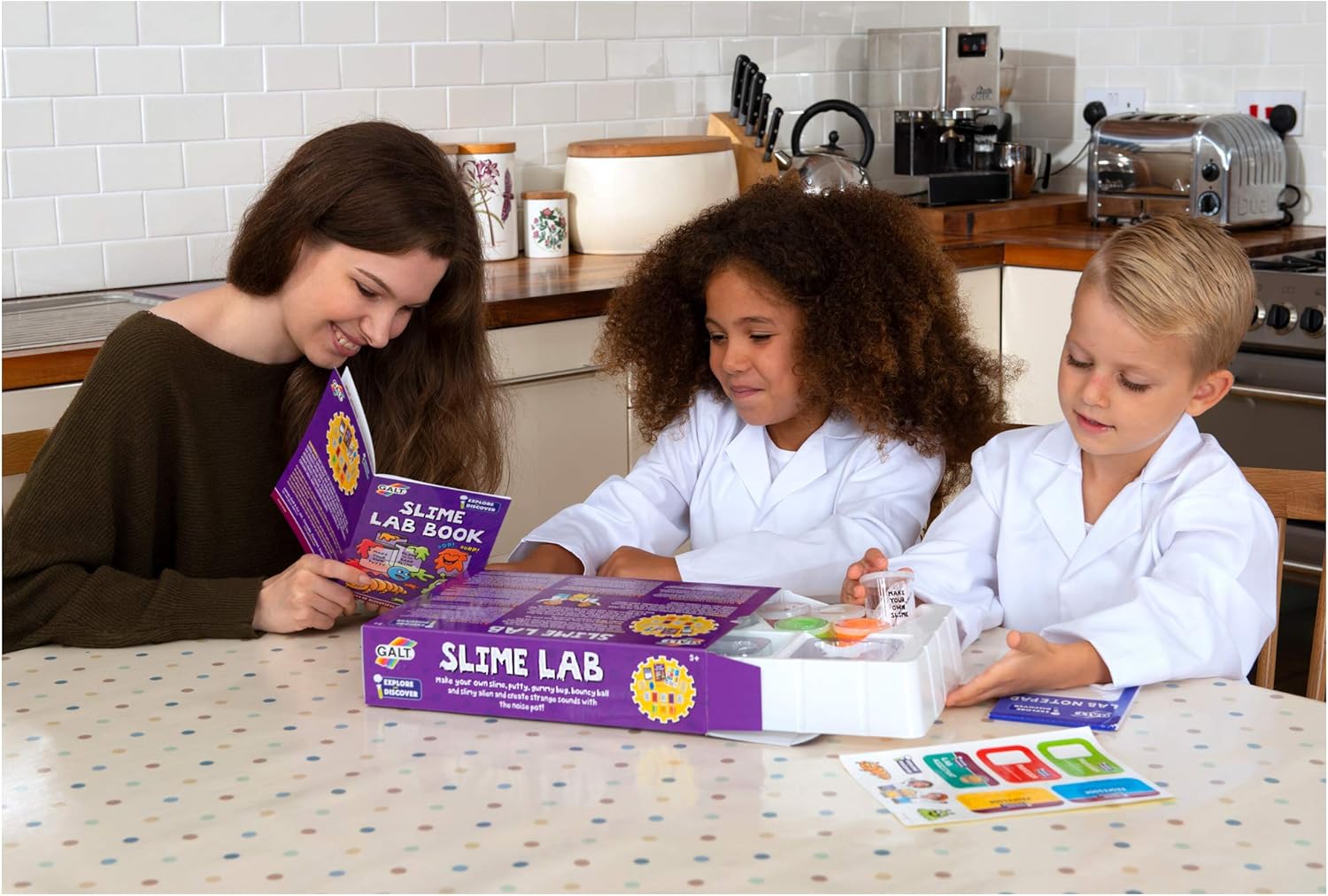 Galt Slime Lab Science Kit - STEM Learning Slime & Putty Experiments for Kids 5+ 5