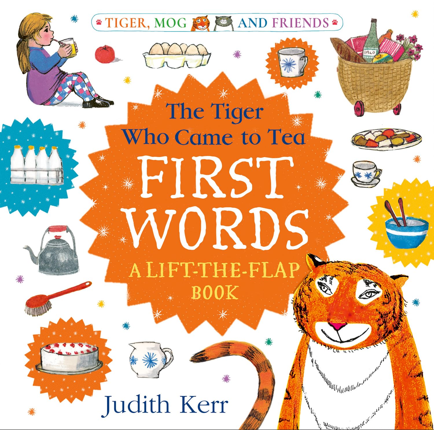 HARPERCOLLINSCHILDREN’SBOOKS The Tiger Who Came to Tea: First Words Lift-the-Flap Board Book | Ages Baby - 6 Years 1