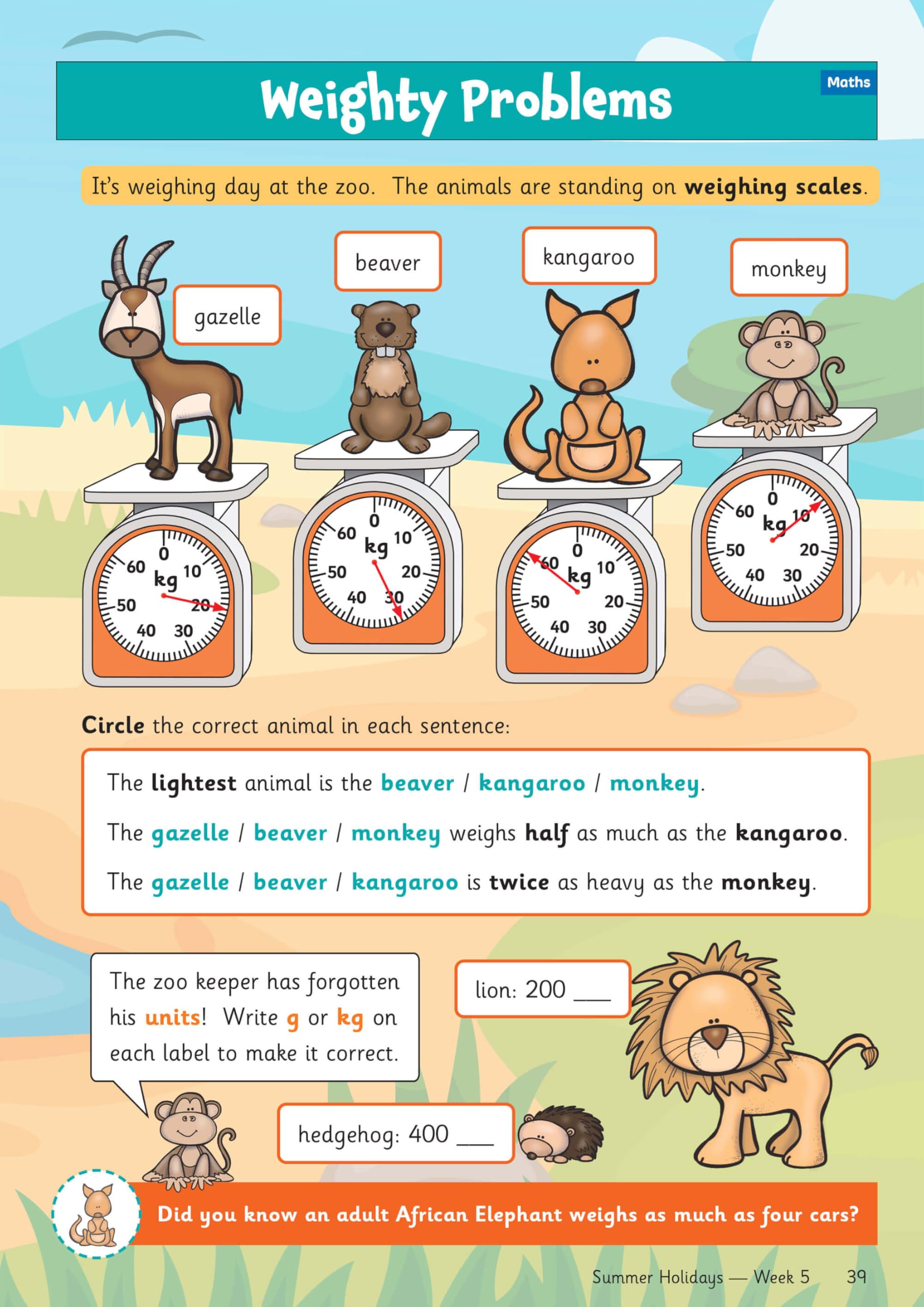 CGP Summer Holidays Activity Workbook - Year 2 to Year 3 Transition | 64 Pages | English 5
