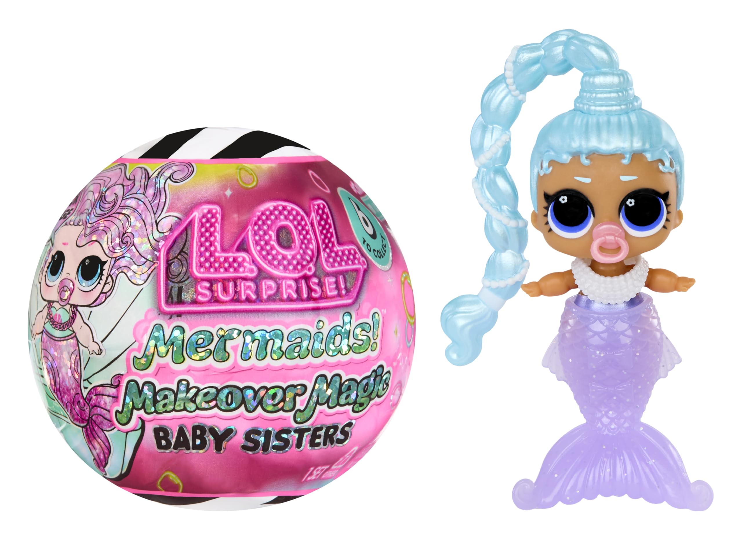 L.O.L. Surprise! Mermaids Makeover Magic Baby Sisters Doll | Colour-Change Tail | Ages 4+ 1