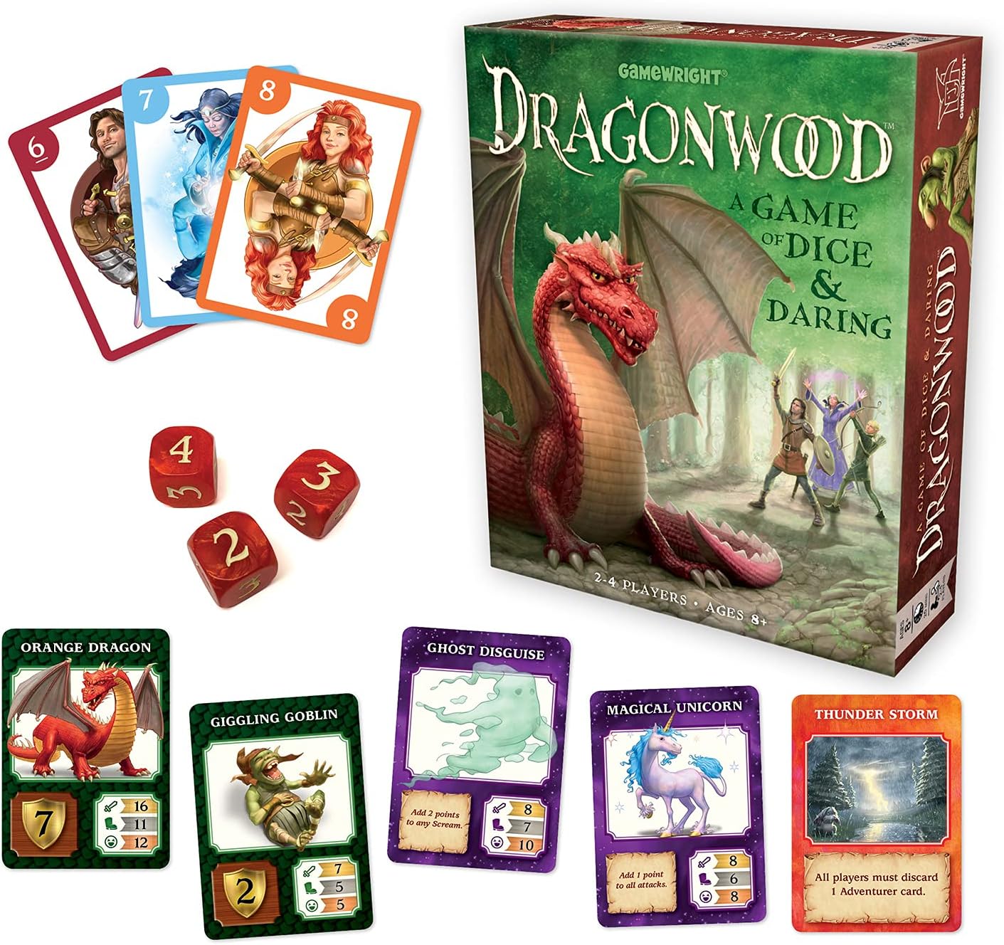 Gamewright Dragonwood Game Card Game for 2-4 Players, Ages 8+