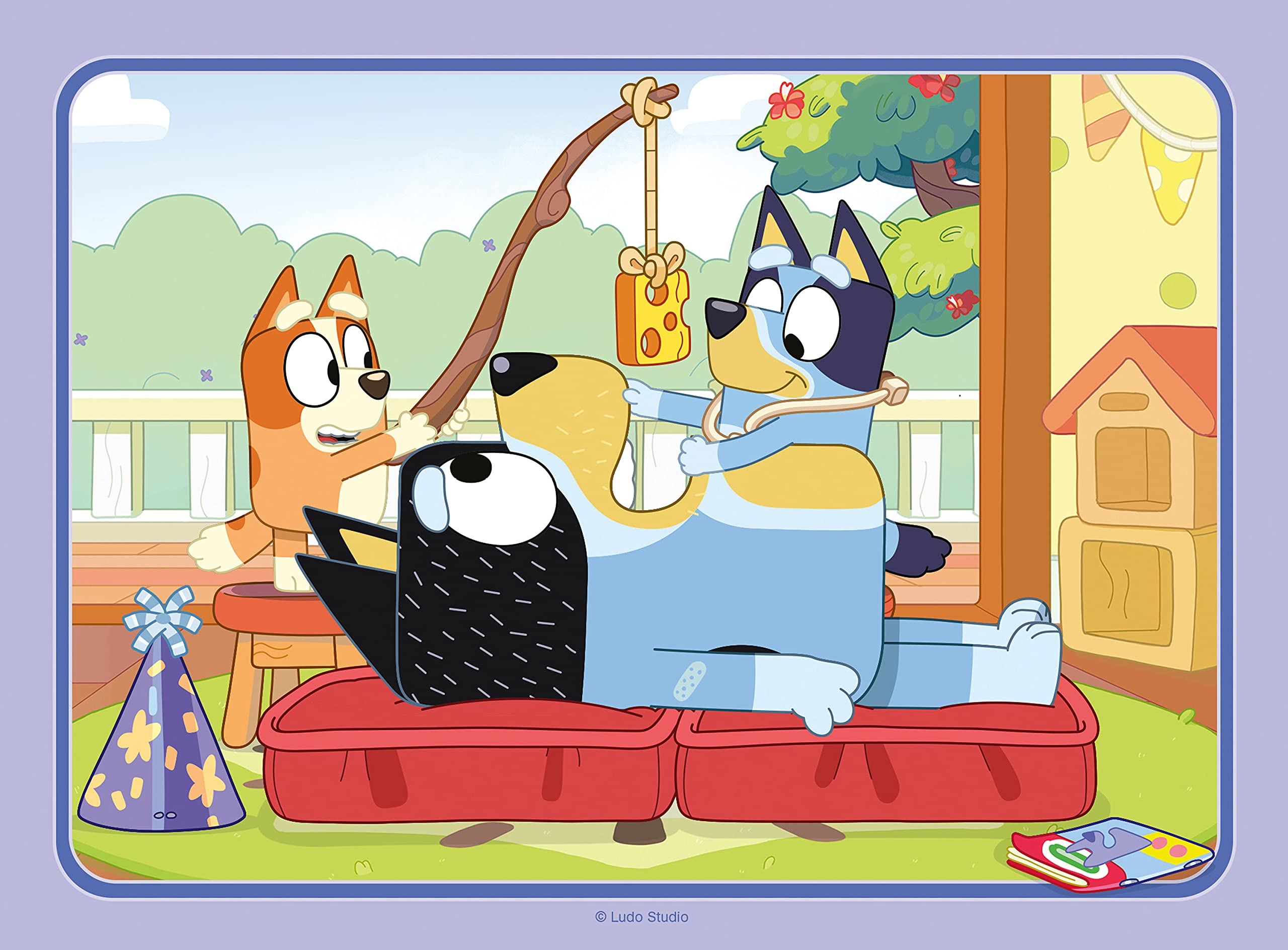 Ravensburger Bluey 4-in-1 Puzzle-Set – 12, 16, 20, 24 Teile Puzzle für Kinder ab 3 Jahren 4