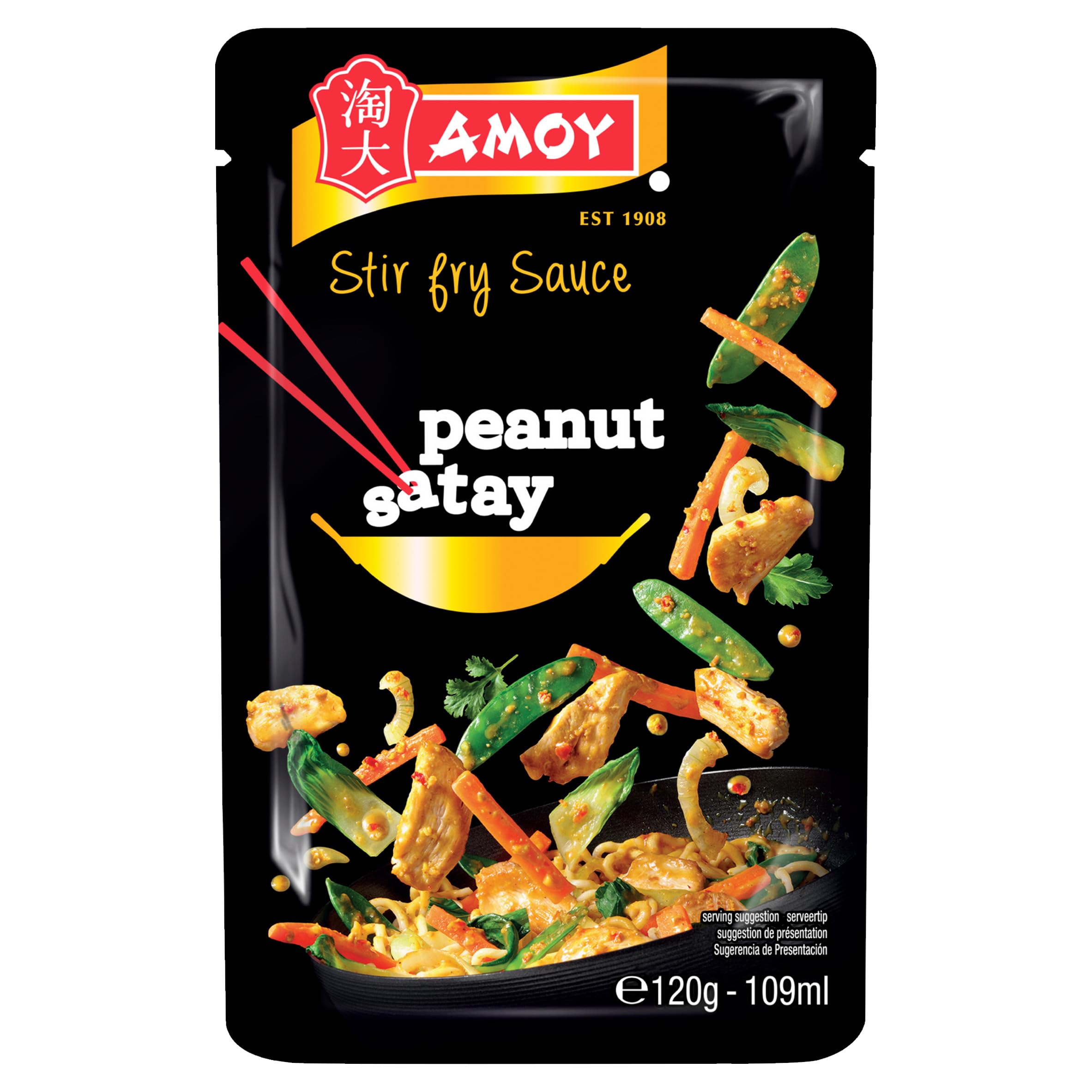 Amoy Erdnuss-Satay-Wok-Sauce 12x120g 3