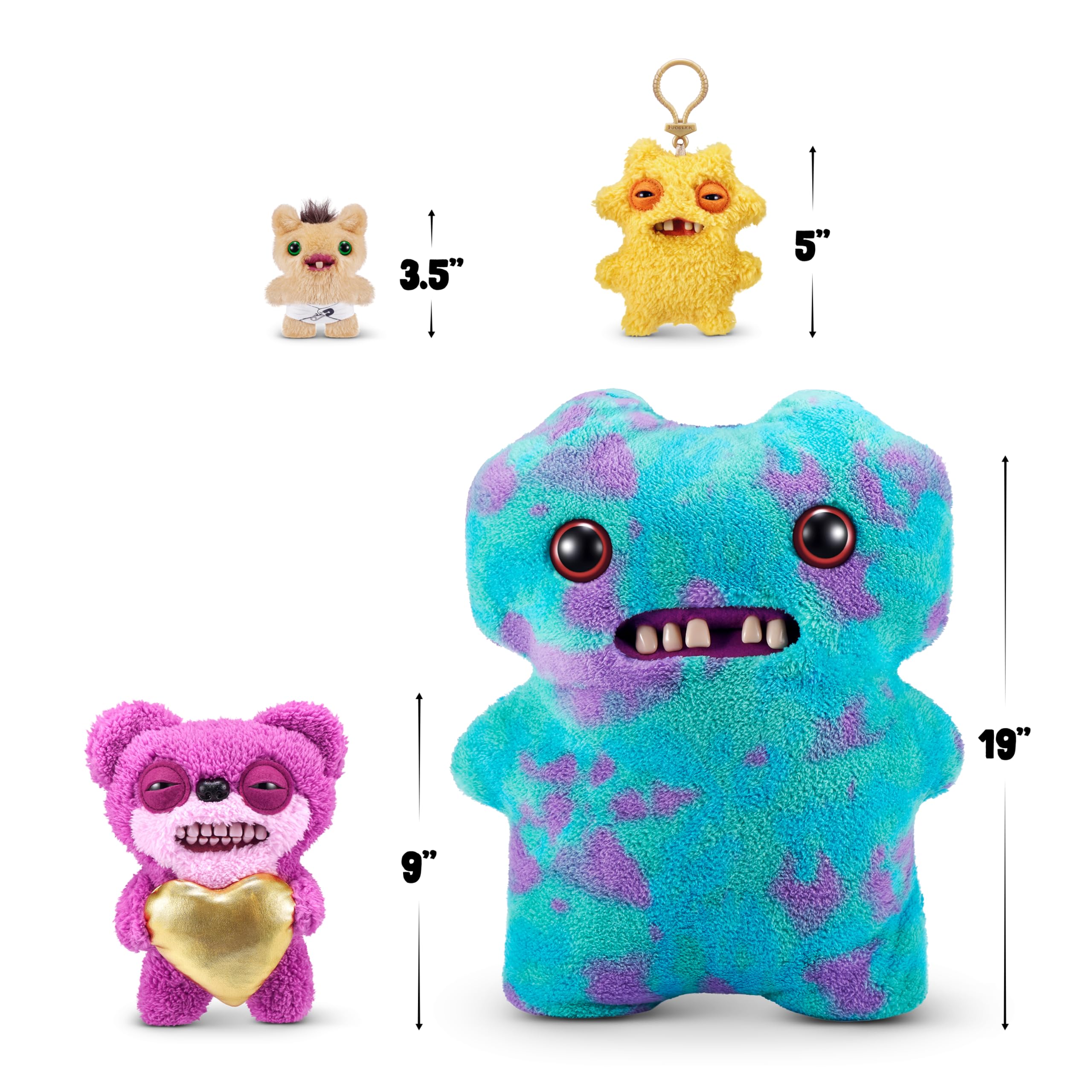 Fuggler Gold Fuggs by ZURU - Funny Ugly Monster Plush Collectible Toy for Kids 4+ 6