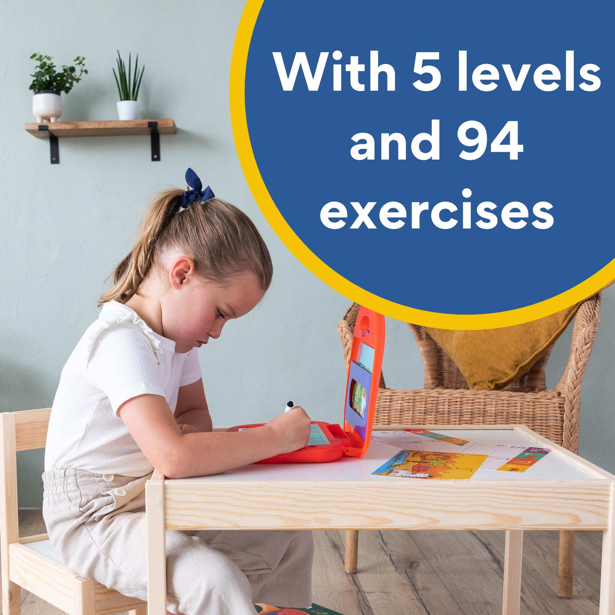 Jumbo I Learn to Write - Educational Writing Game for Kids Ages 4+ | 94 Exercises | Self-Correcting Base 4