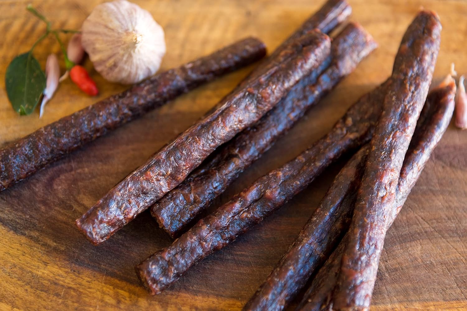 Biltong Boss Chili-Knoblauch-Droewors – Authentischer südafrikanischer Rindfleisch-Snack, verzehrfertig 5