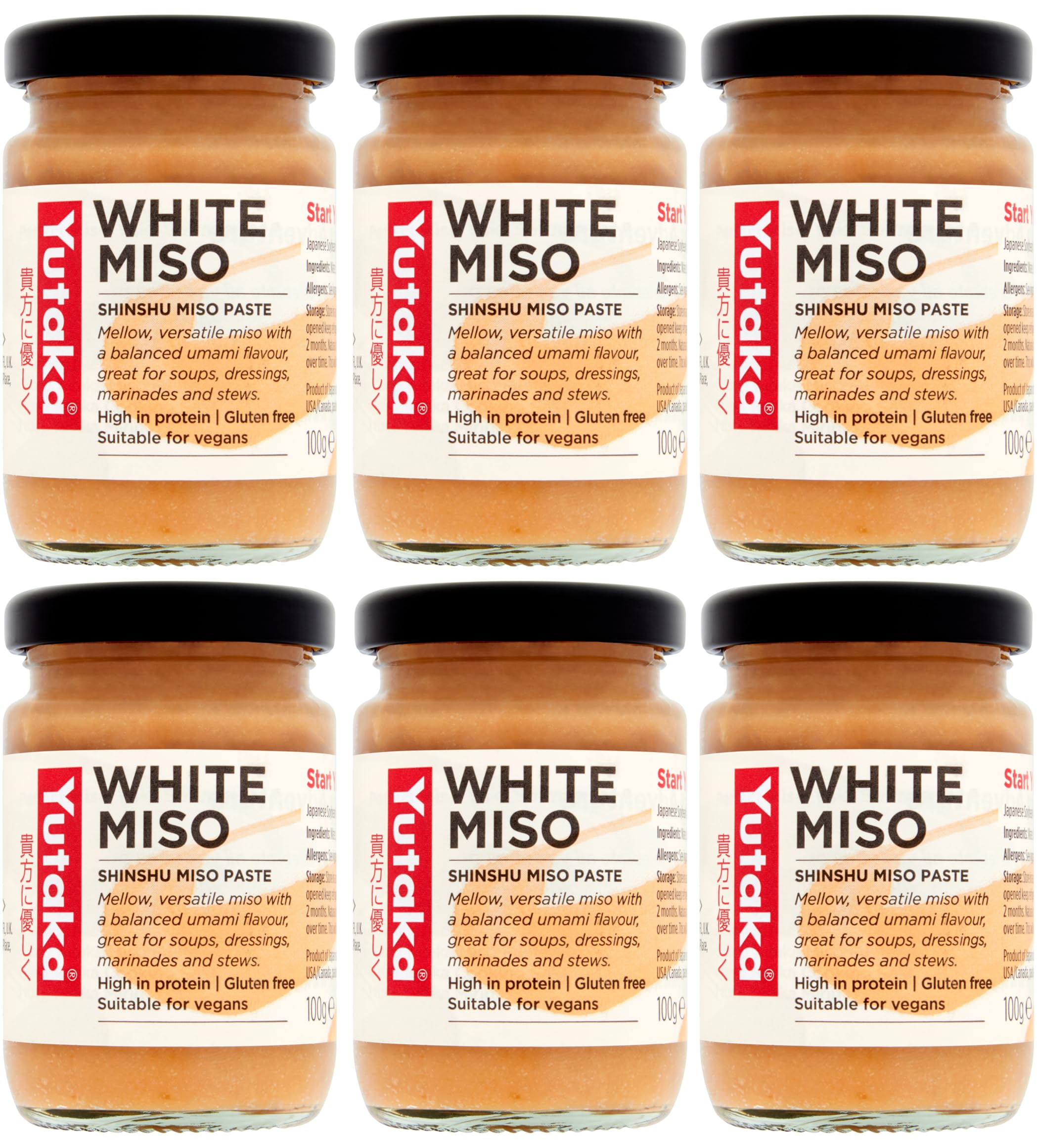 Yutaka White Miso Paste 100g (Pack of 6) | Authentic Shinshu Miso | Rich Umami Flavor 5
