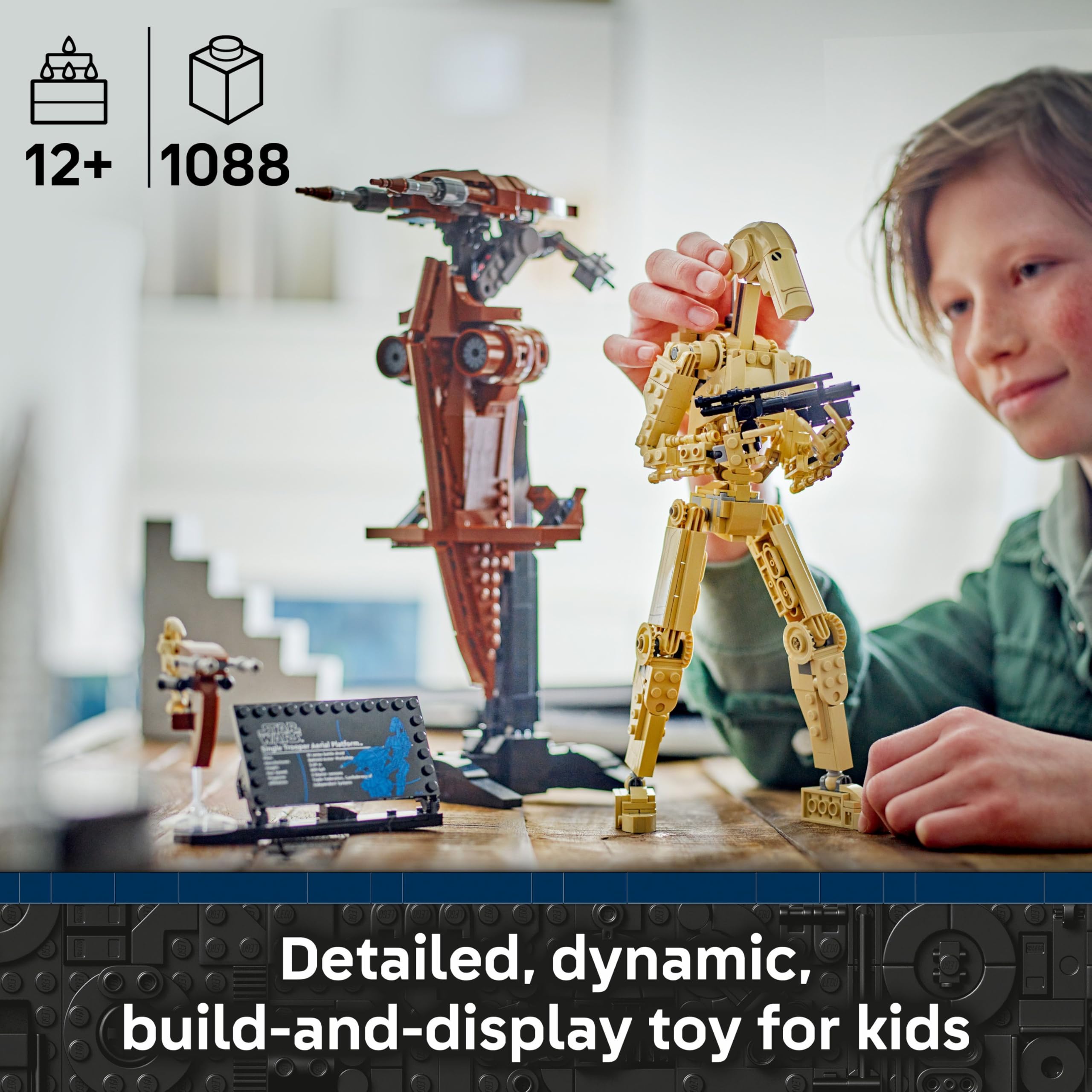 LEGO Star Wars 75428 Battle Droid with STAP Speeder - Buildable Display Model for Ages 12+ 7