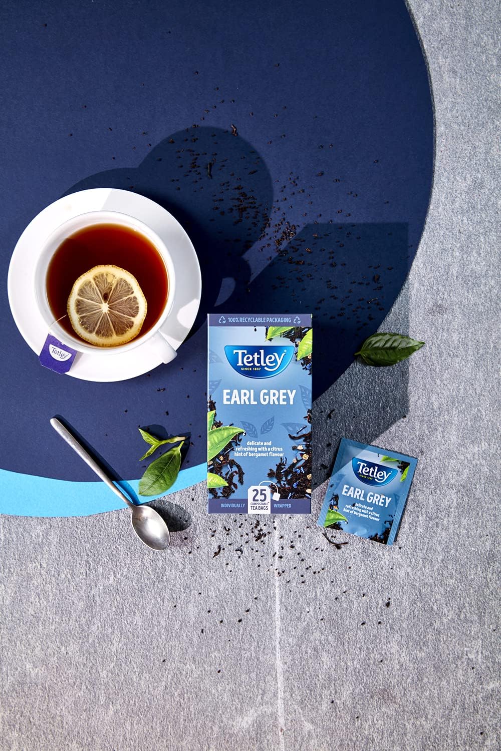 Tetley - Earl Grey Tea Black Tea, 150 Teabags (6 x 25) 6