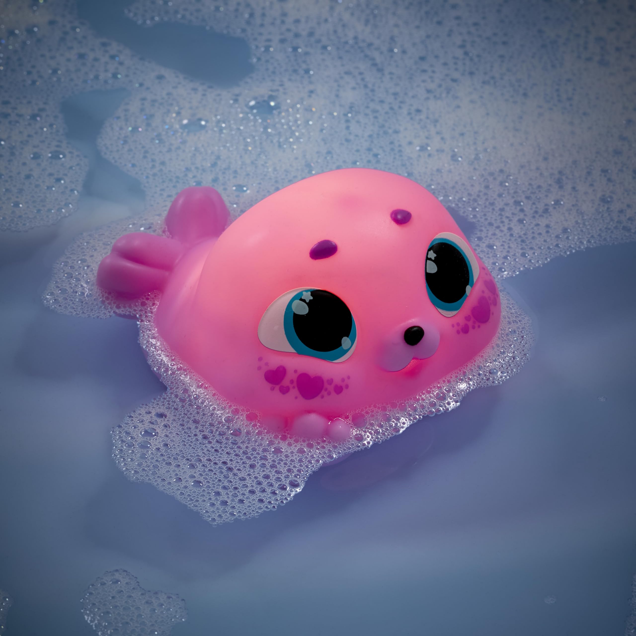 Animagic Let's Glo Seal - Pink | Glowing, Gliding, Squishy Interactive Toy for Kids 7