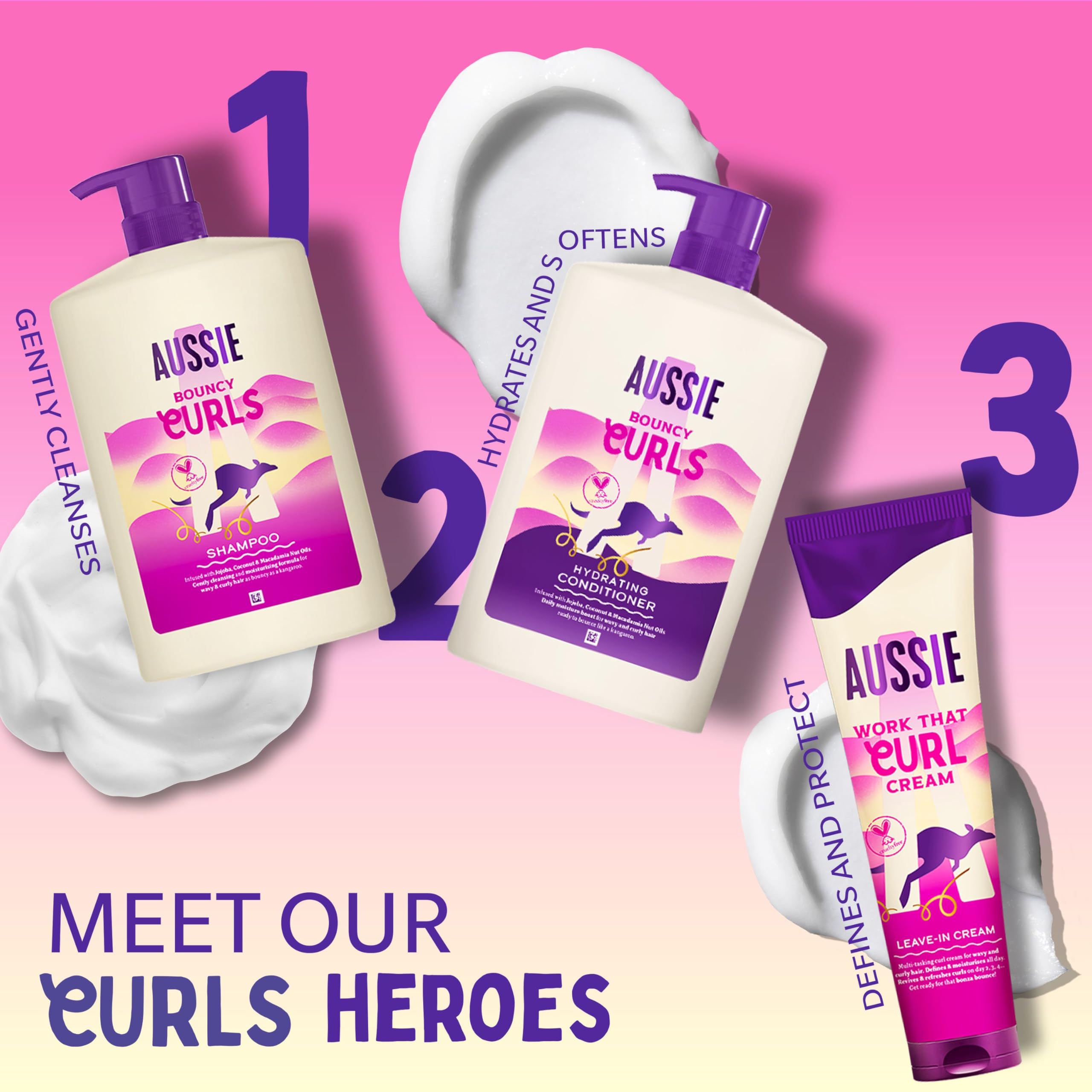 Aussie Bouncy Curls Hydrating Conditioner (1L) - Lightweight Moisture for Curly & Wavy Hair 8